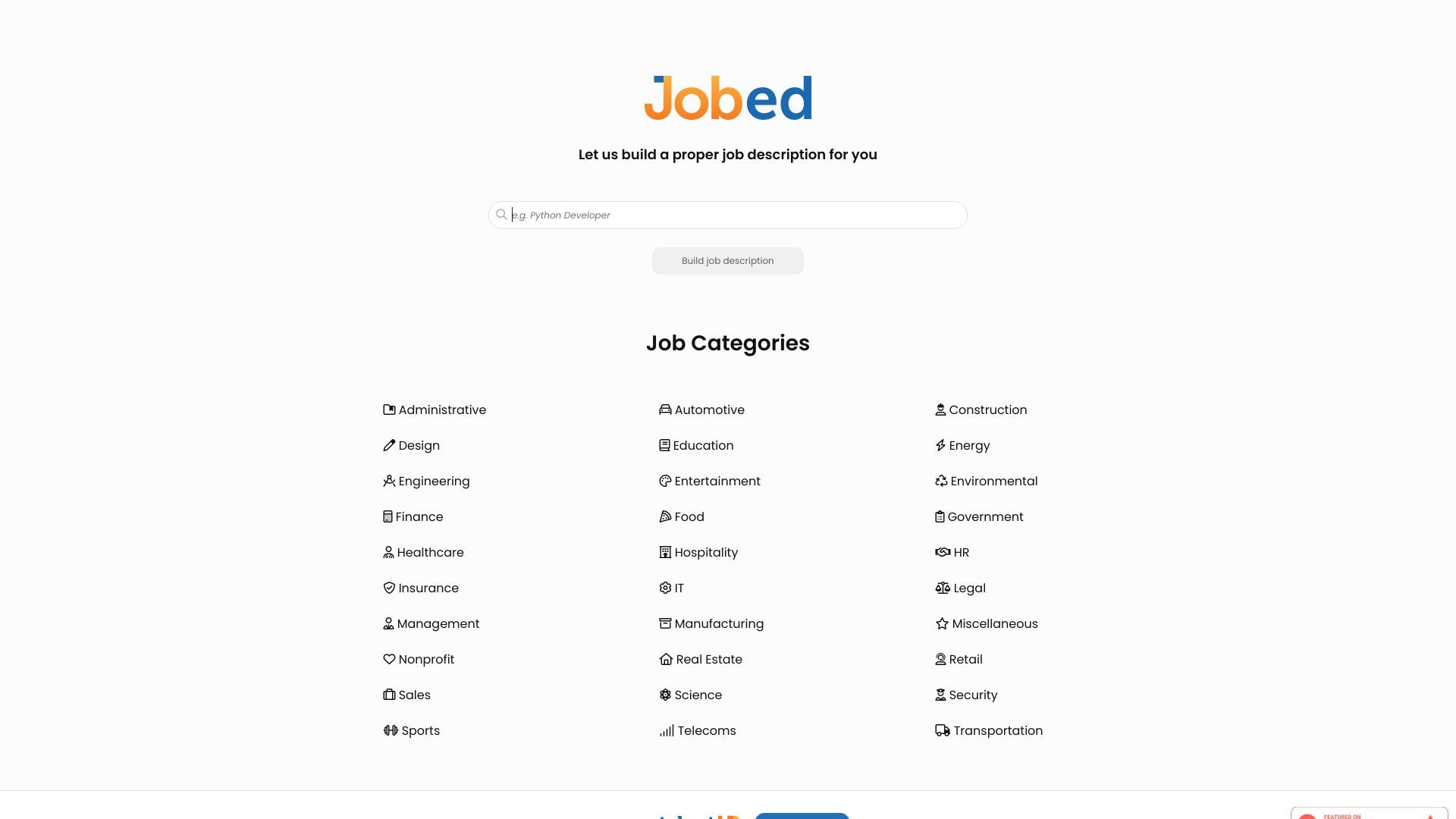 Jobed image