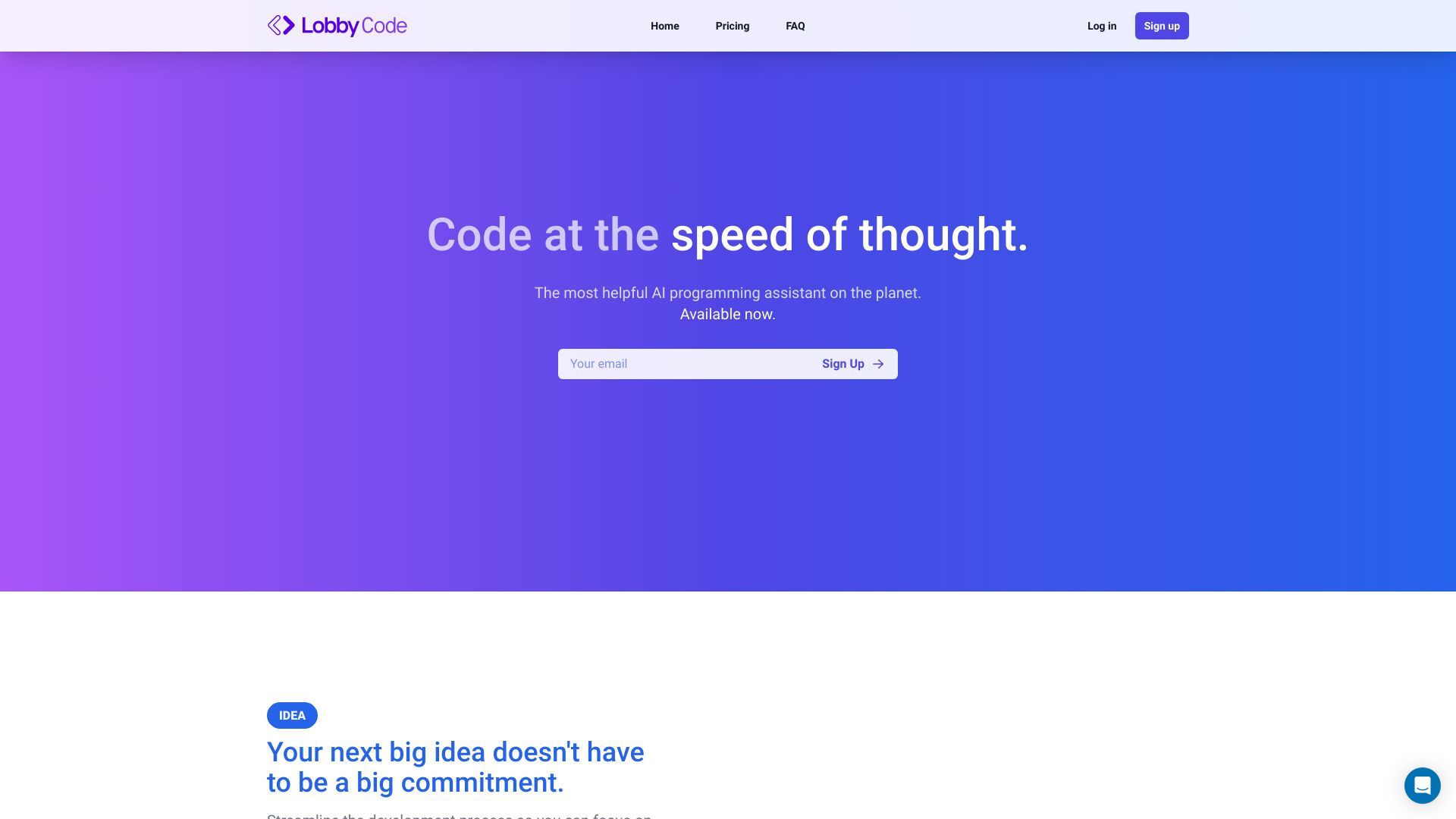 Lobby Code - The Most Helpful Coding Assistant on Earth image