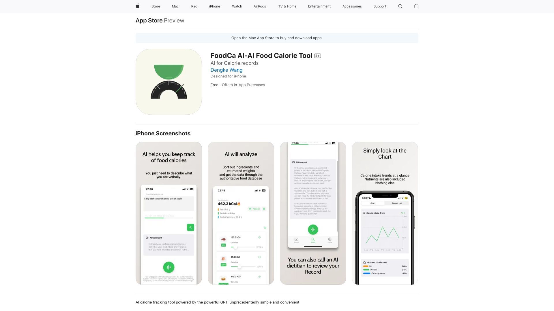 Food Calorie Tracker image