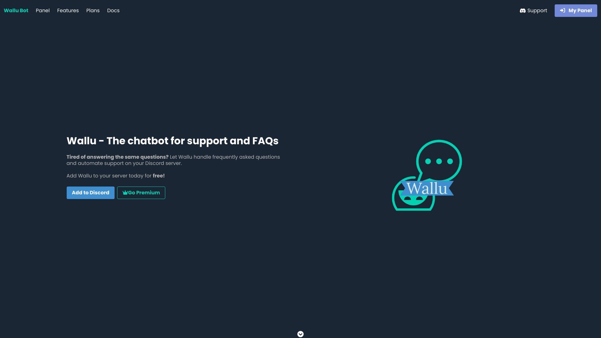 Wallu - The chatbot for support and FAQs image