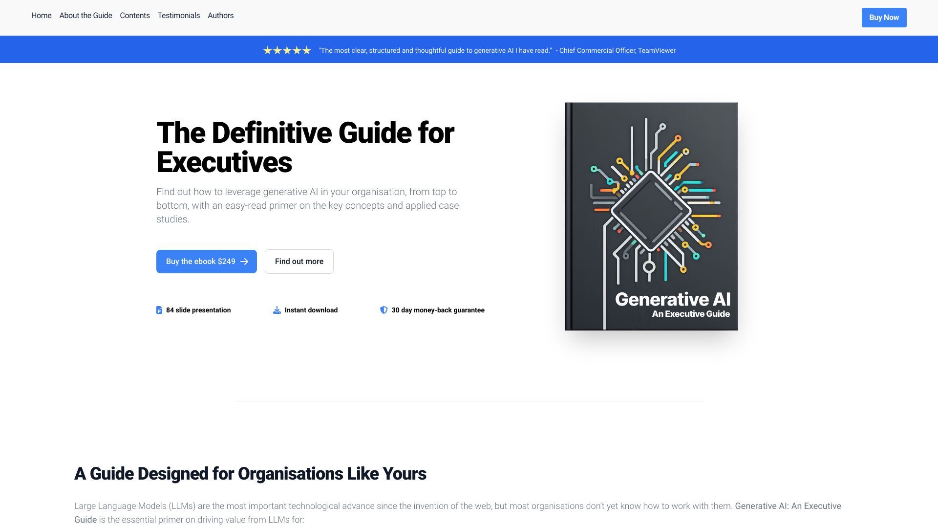 Generative AI: An Executive Guide image