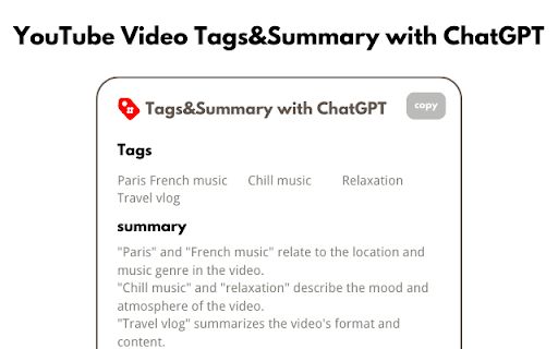 YouTube Tags Viewer with ChatGPT image