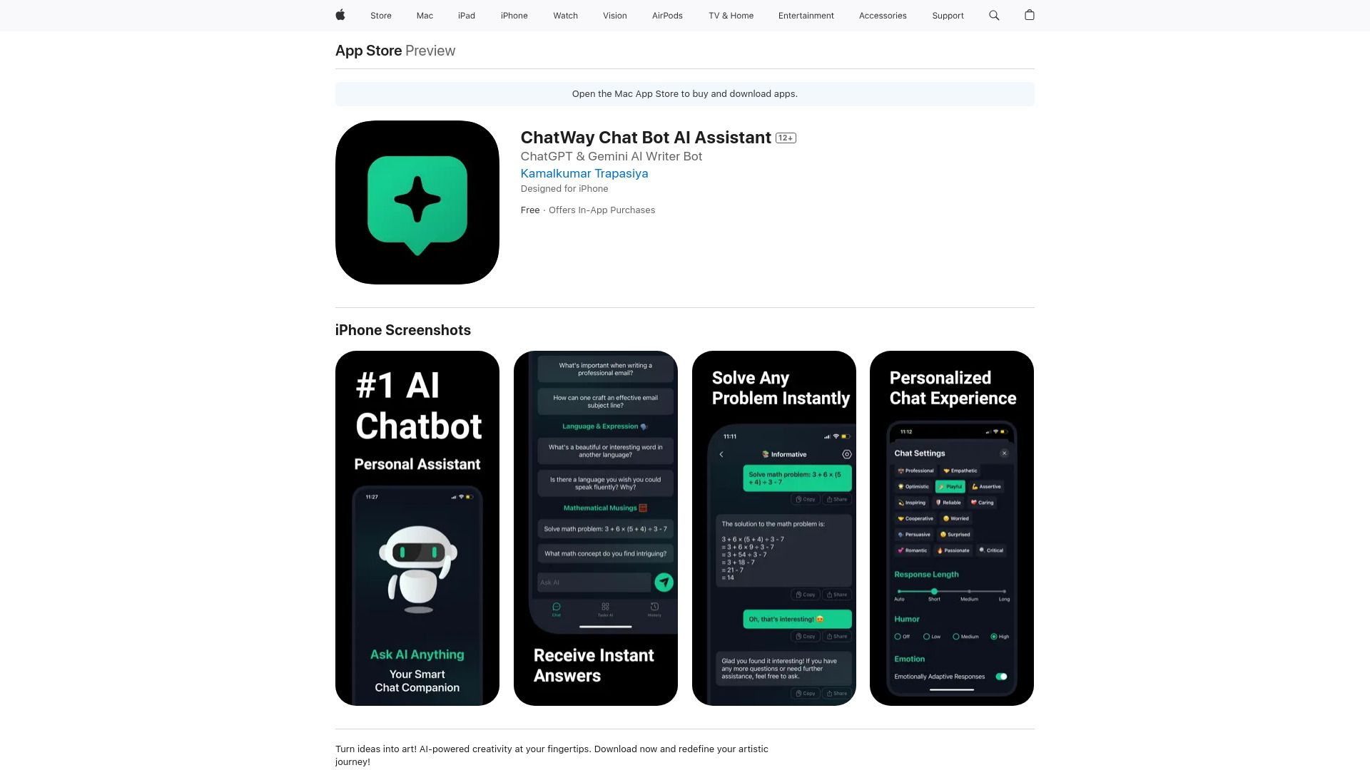 ChatWay AI Assistant image