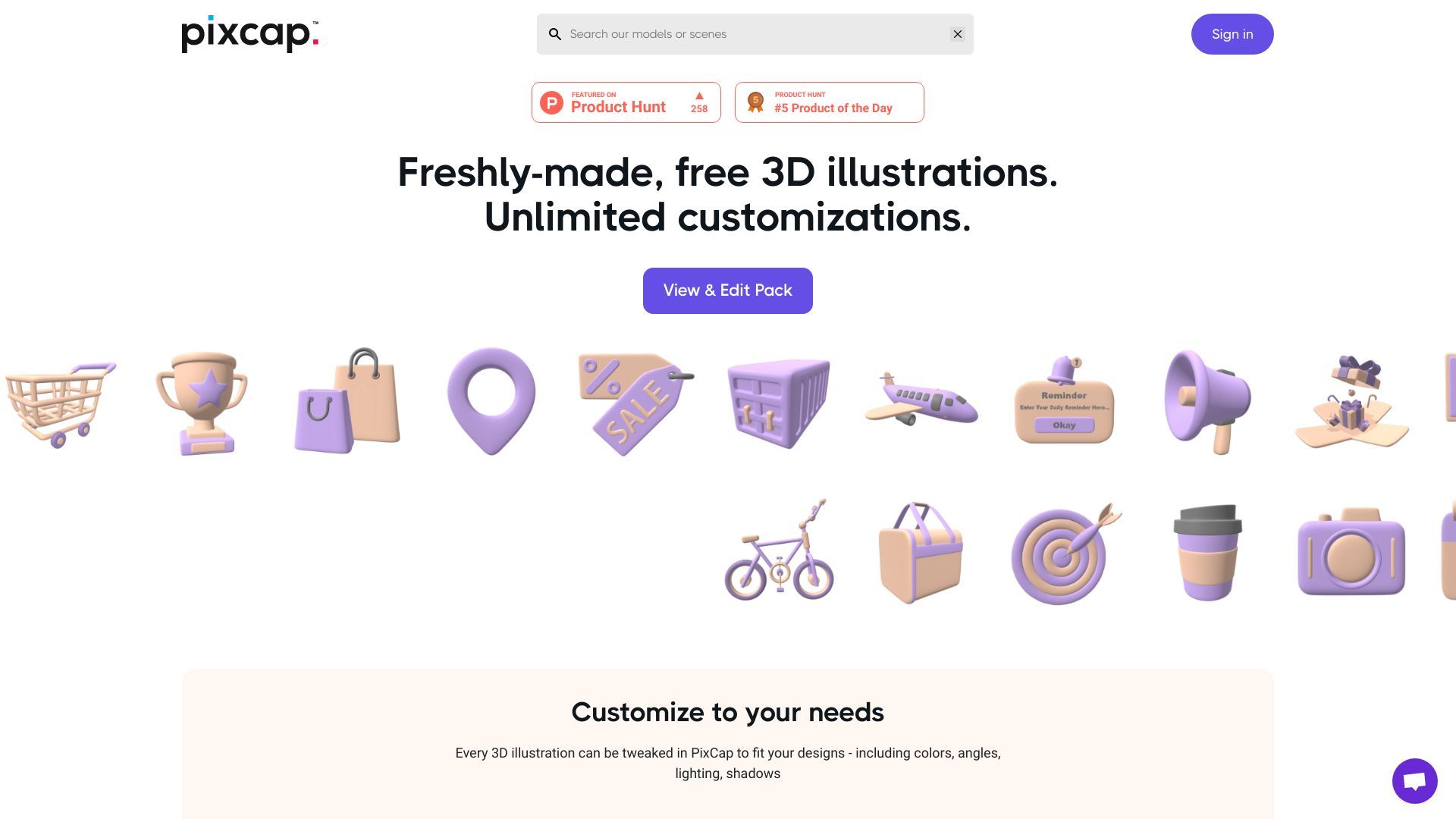 Pixcap - The design tool powered by 3D and AI image