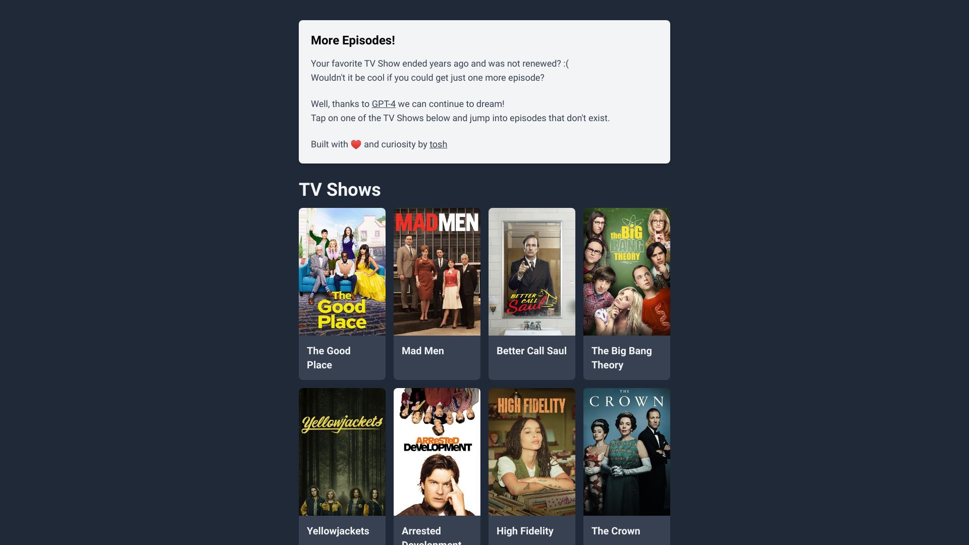 More Episodes! image