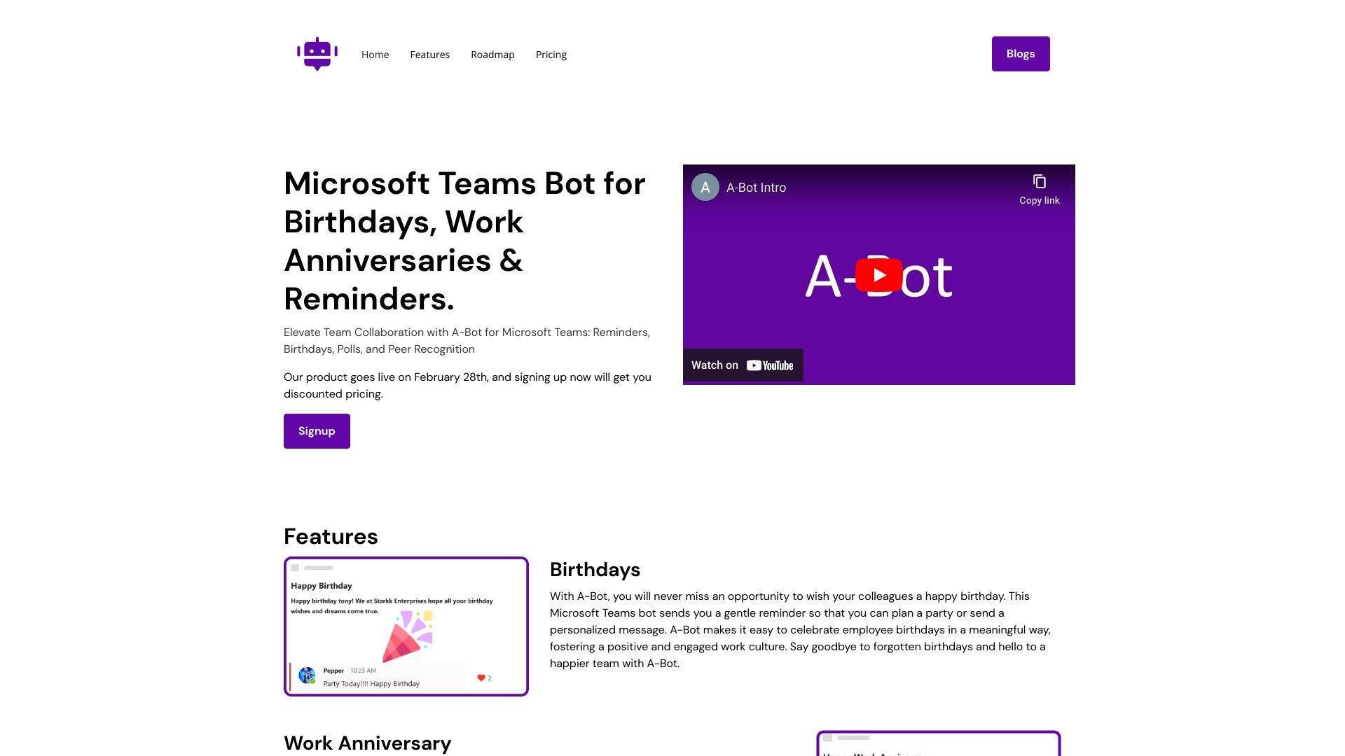 A-Bot | Polls, Recognition, Reminders & Birthdays on Microsoft Teams image