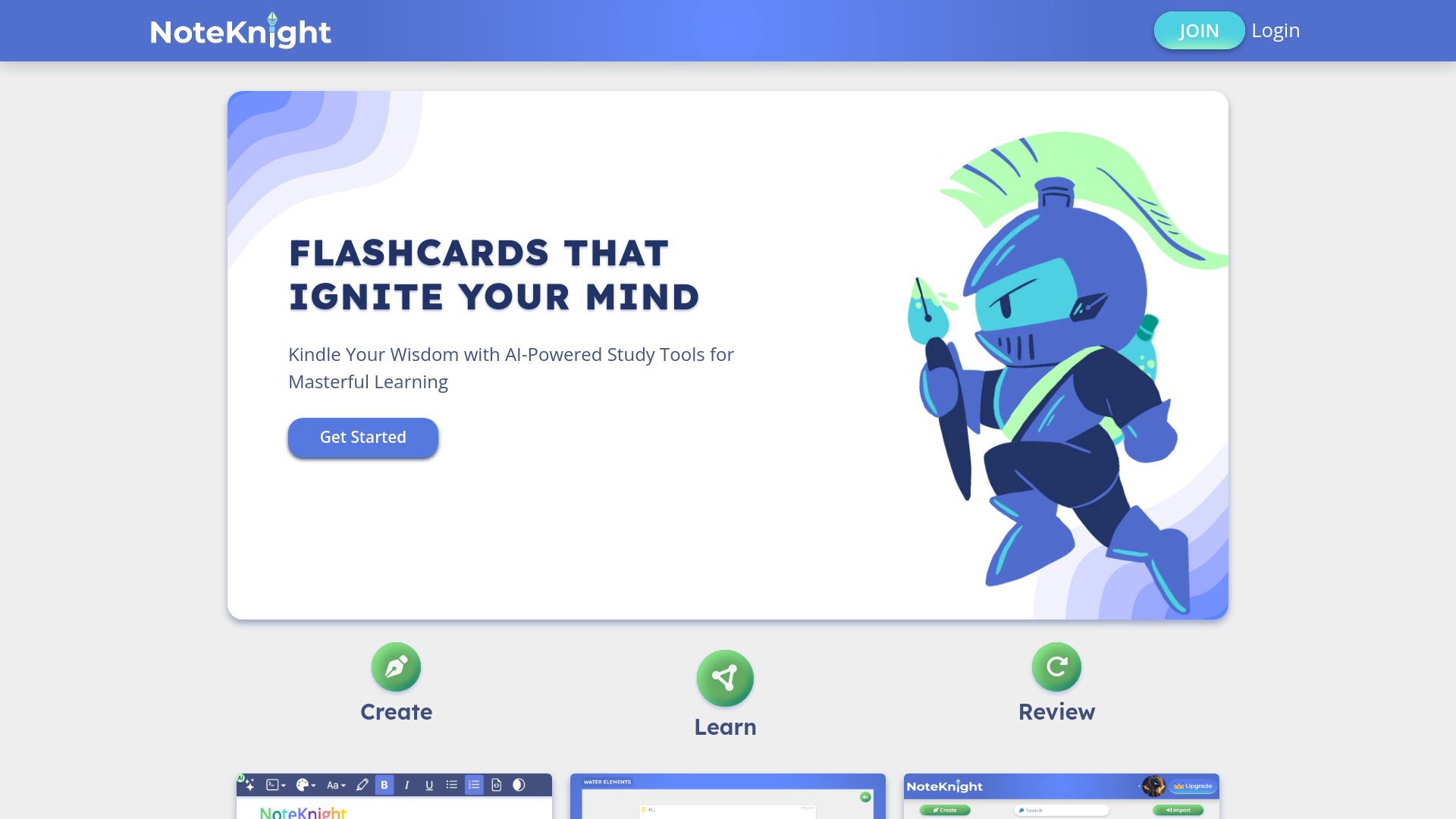 AI Flashcard Maker | NoteKnight image