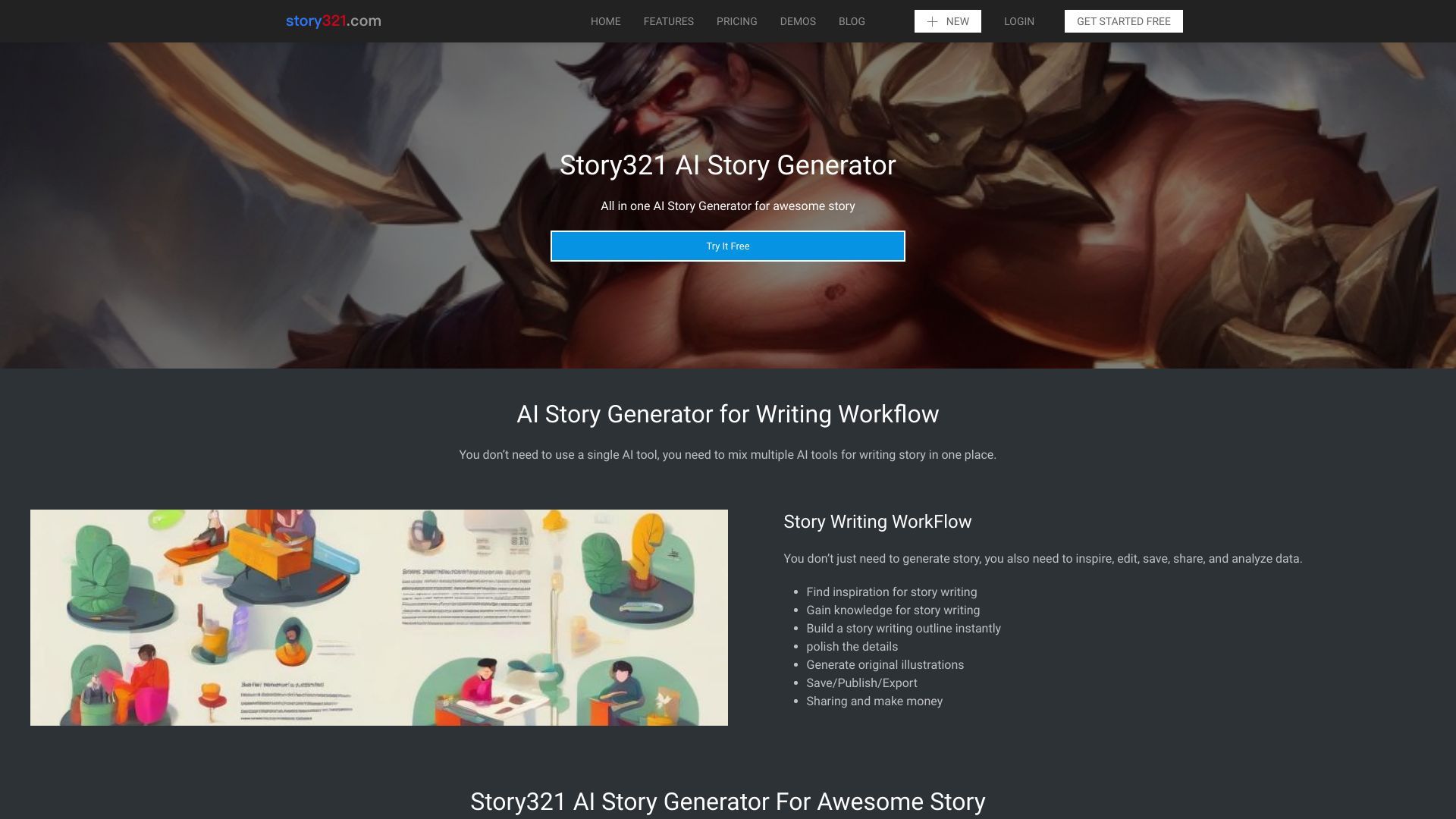 Story321 AI Story Generator image