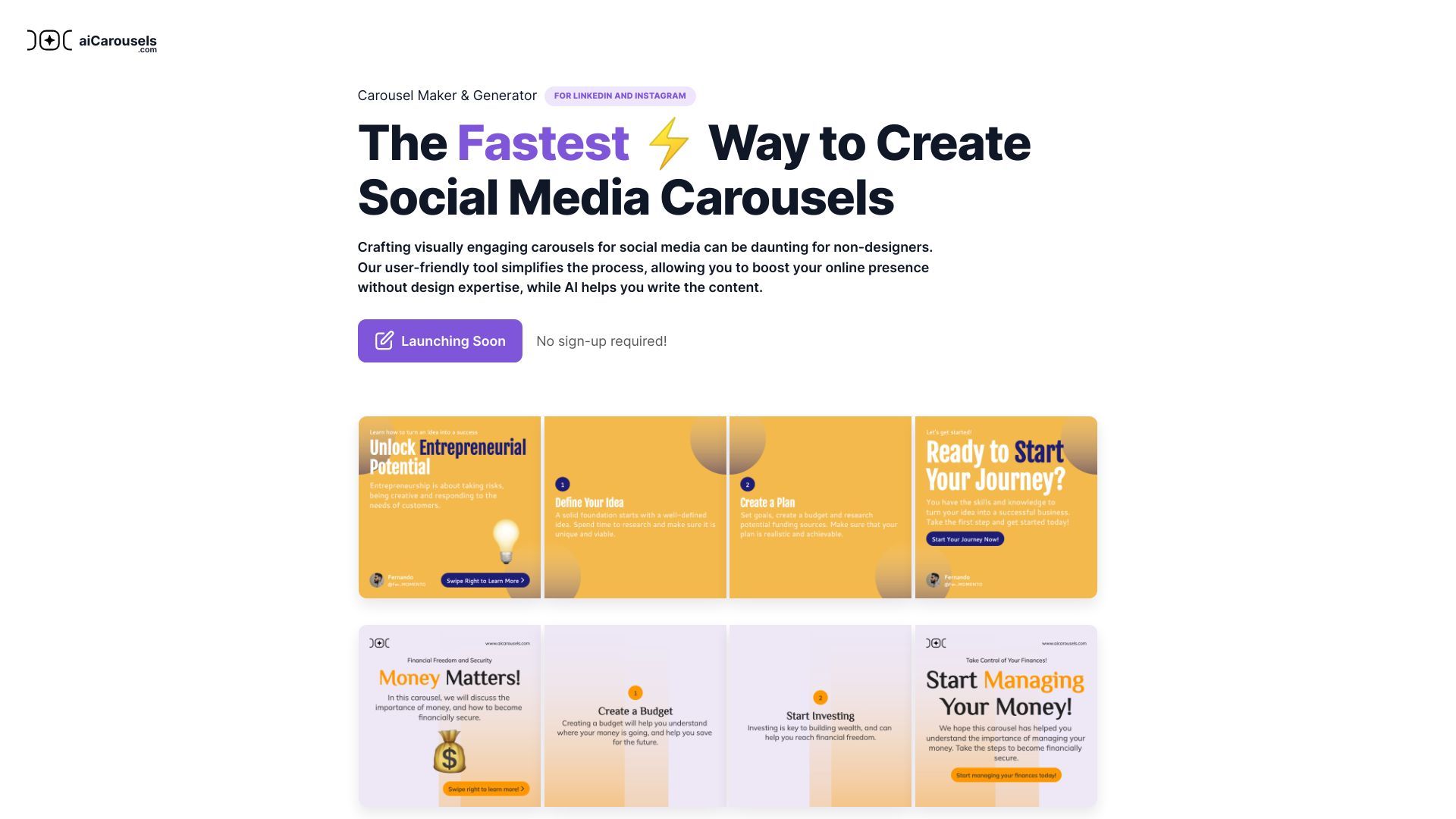 aiCarousels.com image