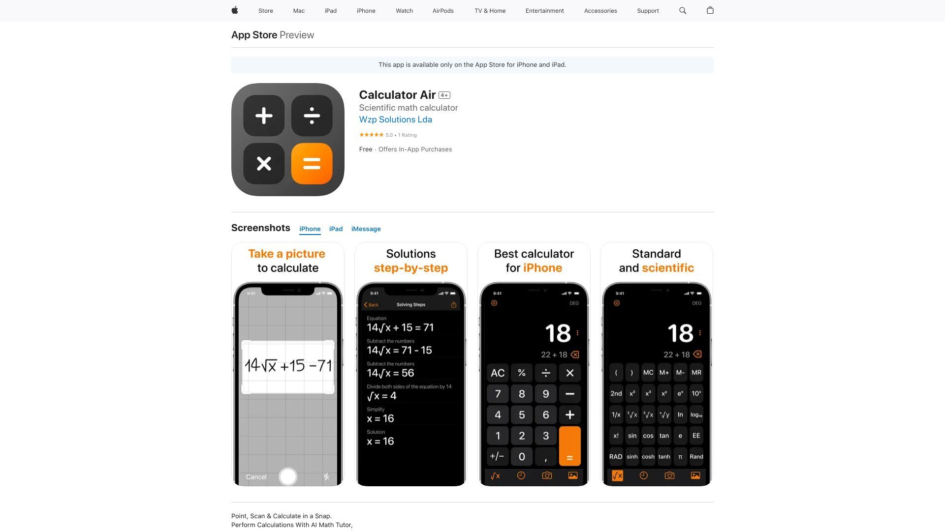 Calculator Air image