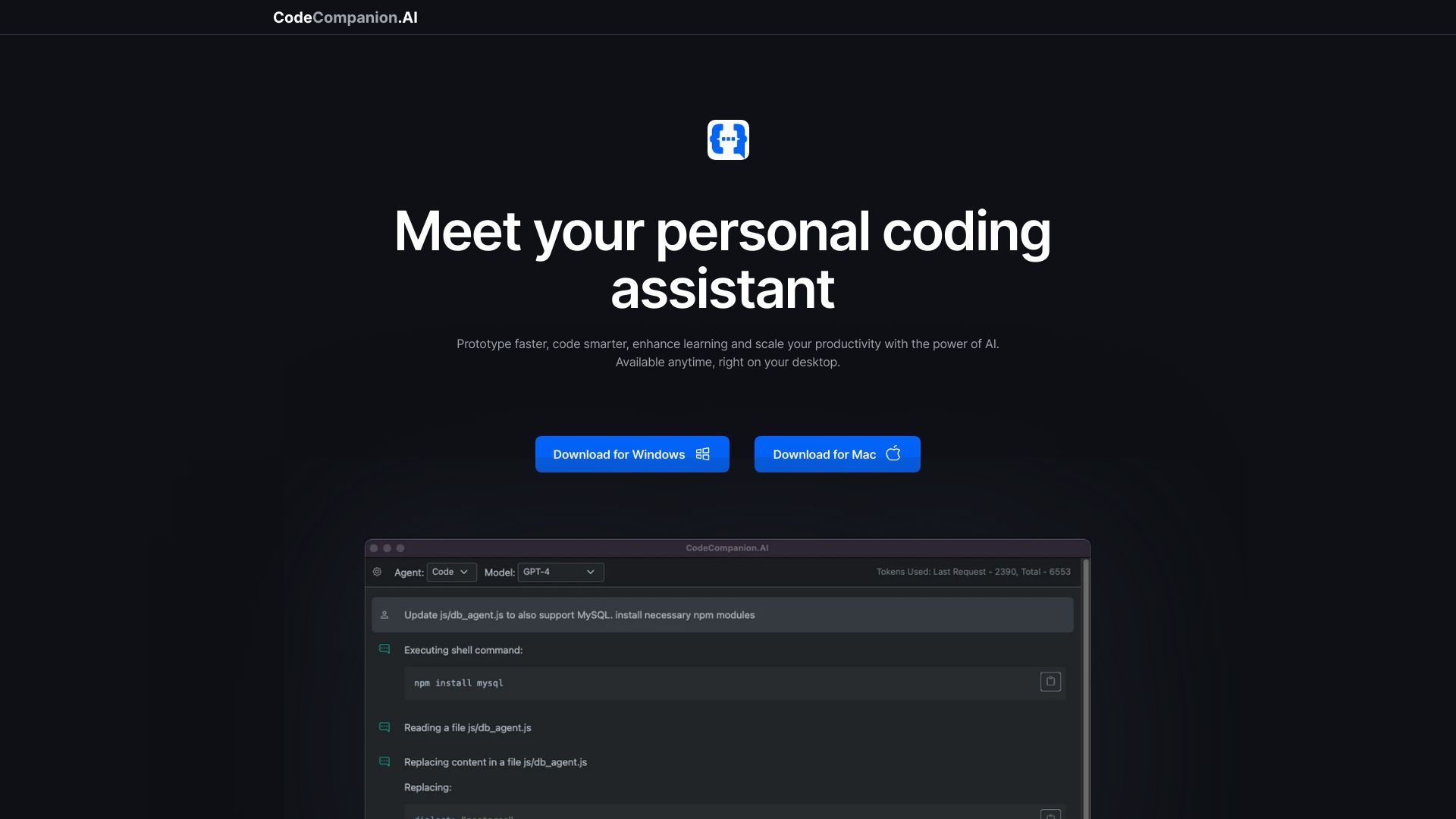 CodeCompanion.AI image