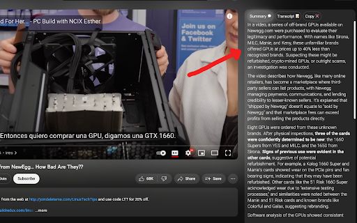 YouTube AI Summarizer image