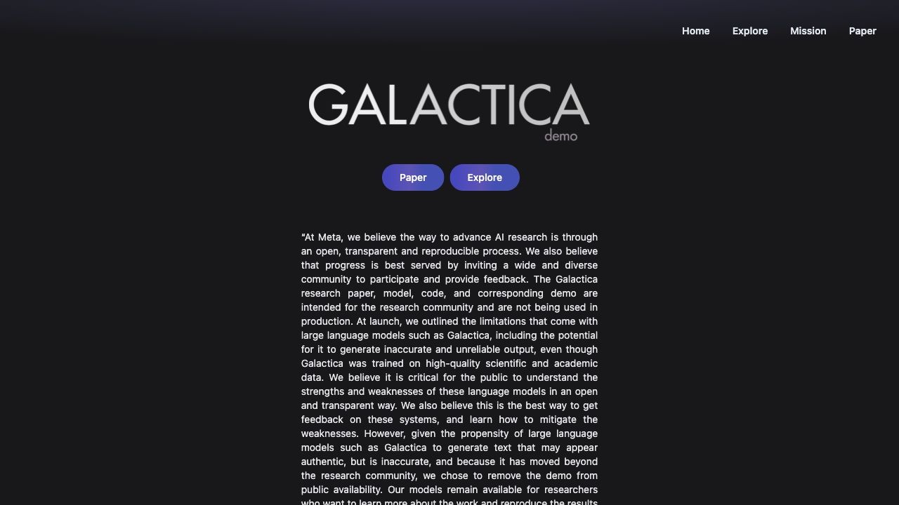 Galactica Demo image