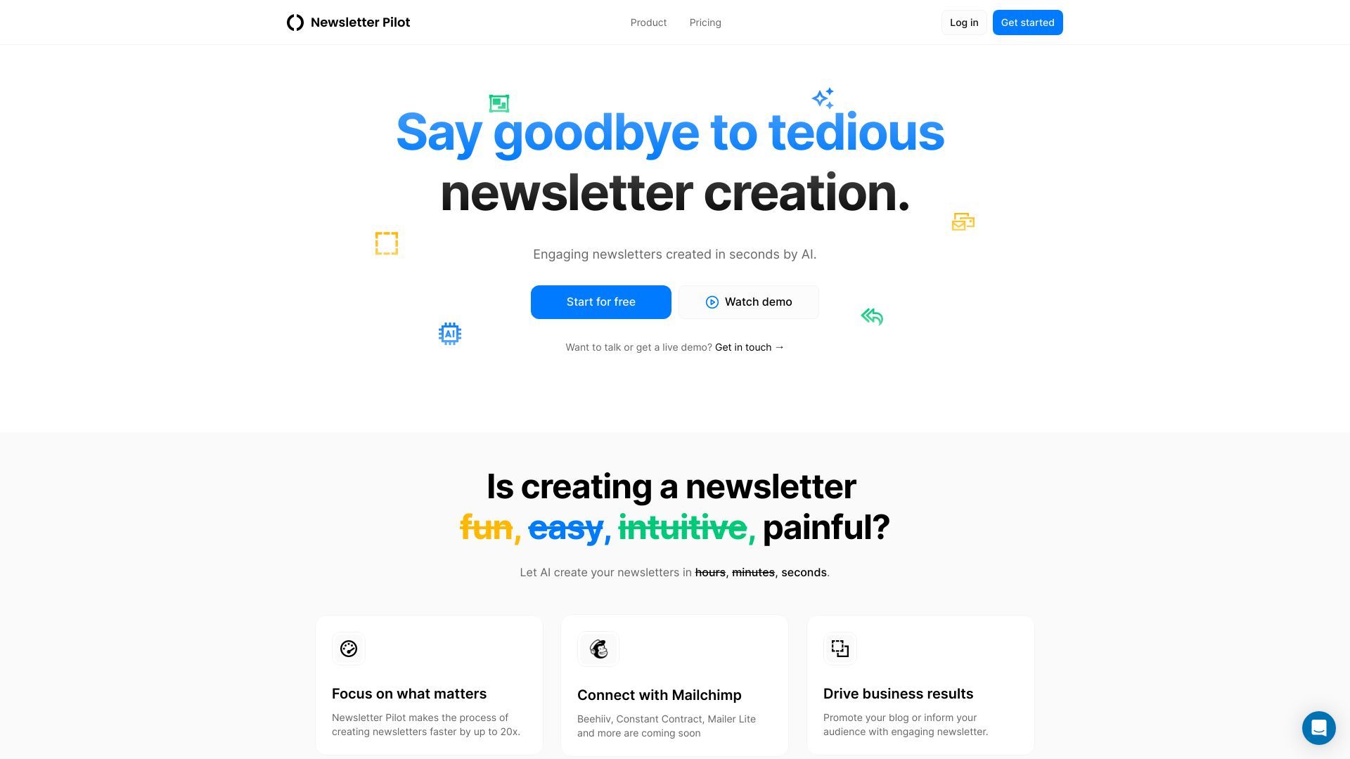 Newsletter Pilot image