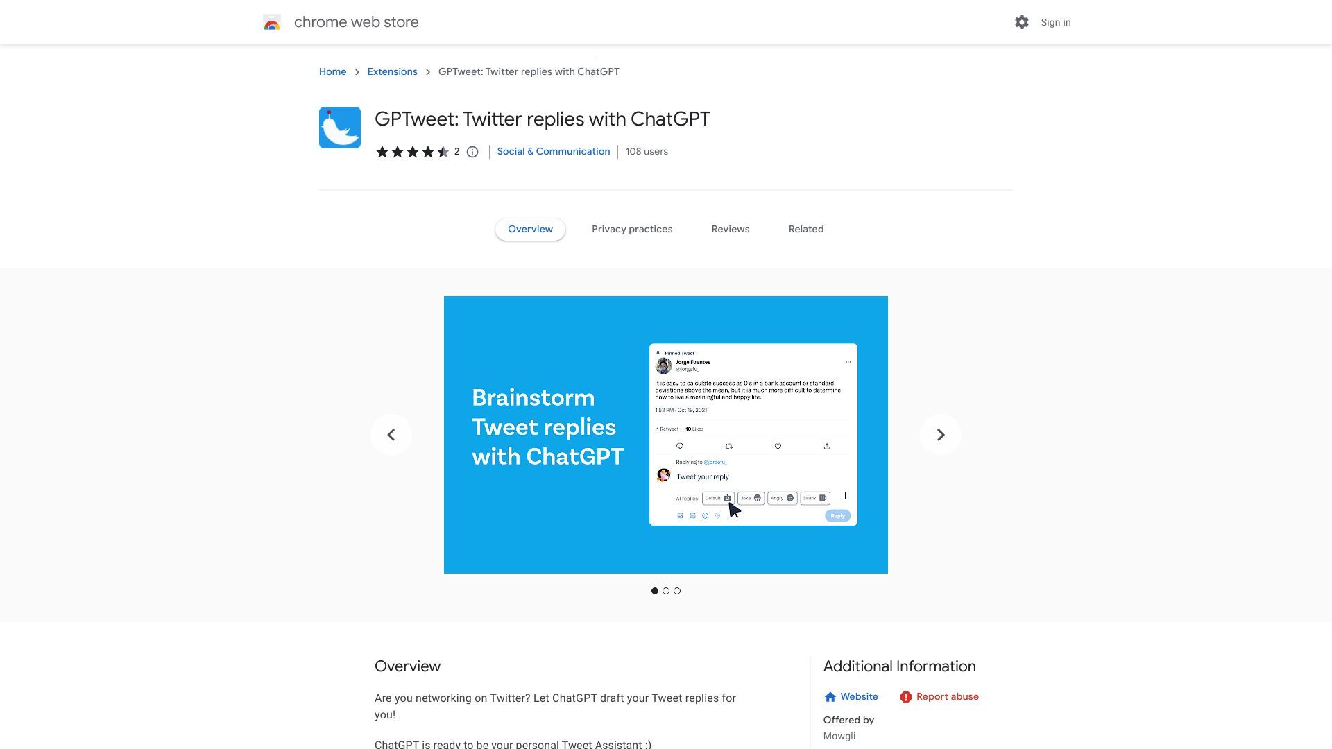 GPTweet image