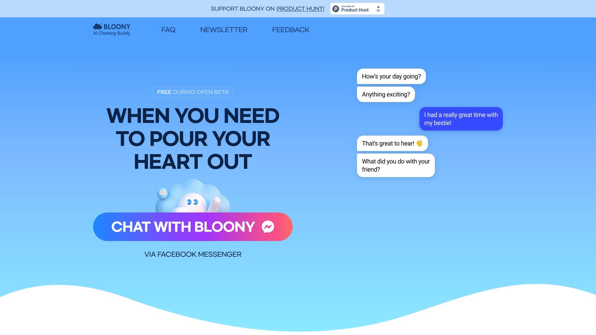 BLOONY - AI Chatting Buddy image
