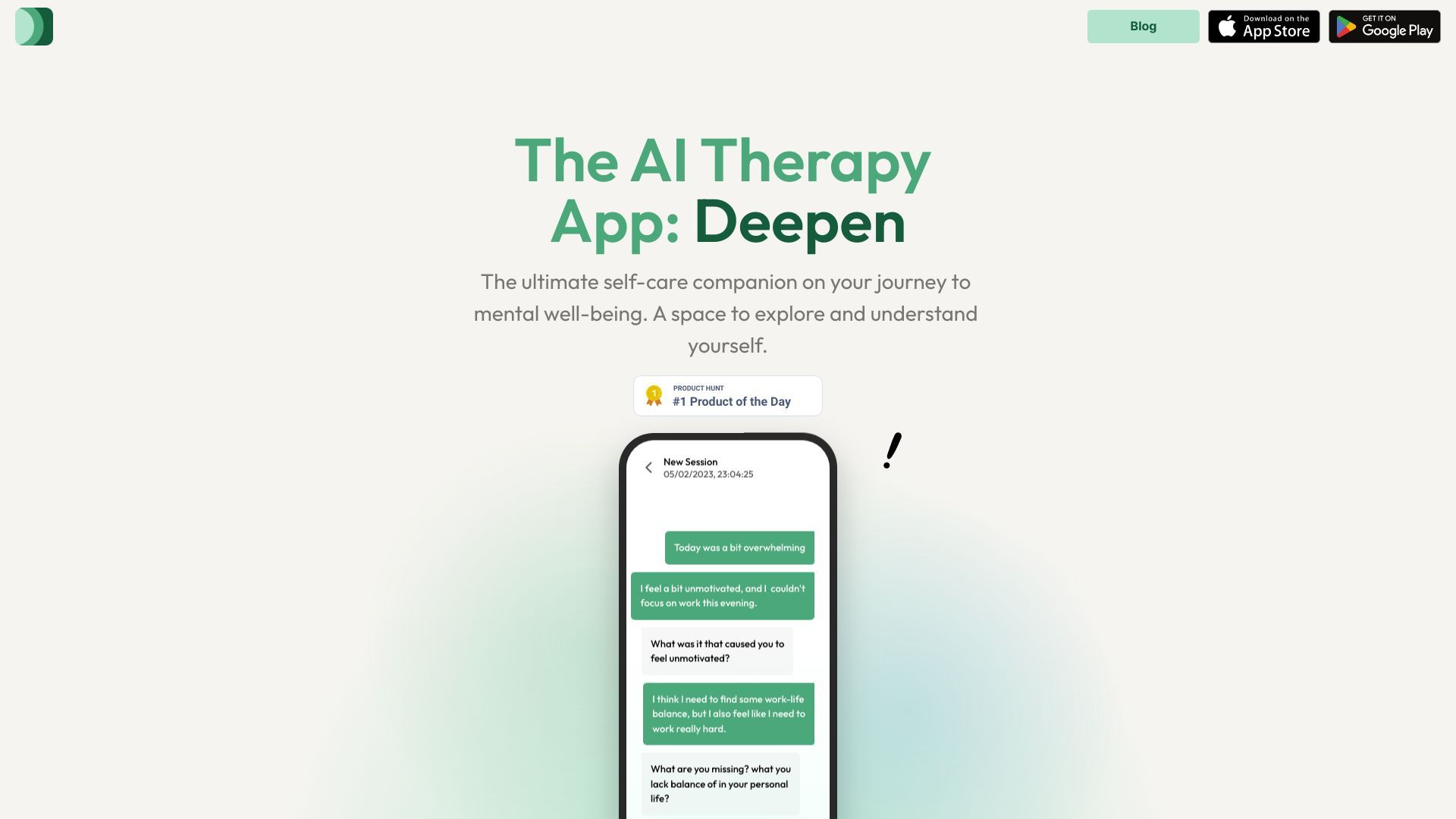 Deepen: AI Therapy & Counseling image