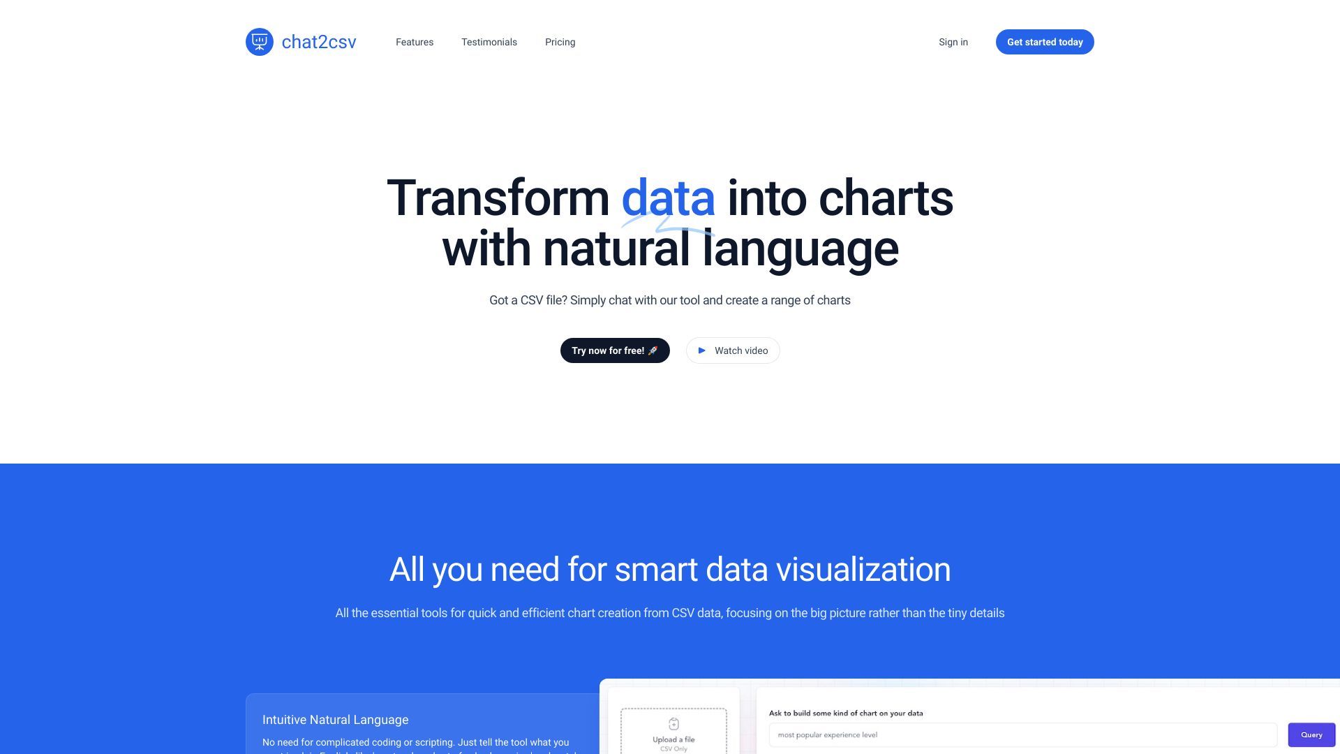 Chat2CSV image