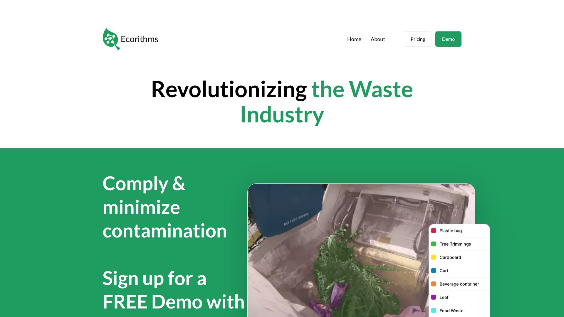 WasteAID by Ecorithms | AI-Powered Waste Management Software | Automatic Route Auditing Software image