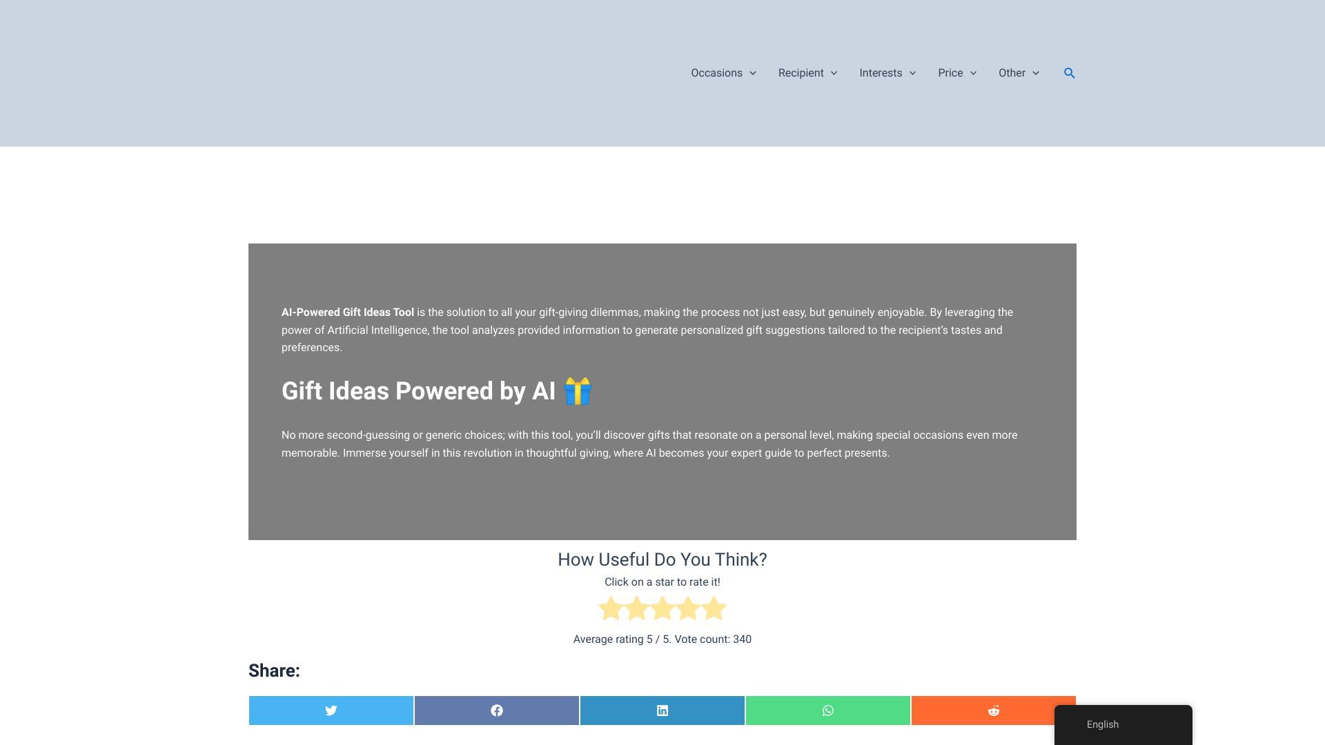 AI-Powered Gift Ideas image