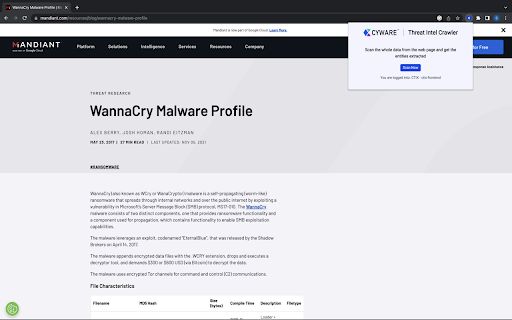 Cyware Threat Intel Crawler image