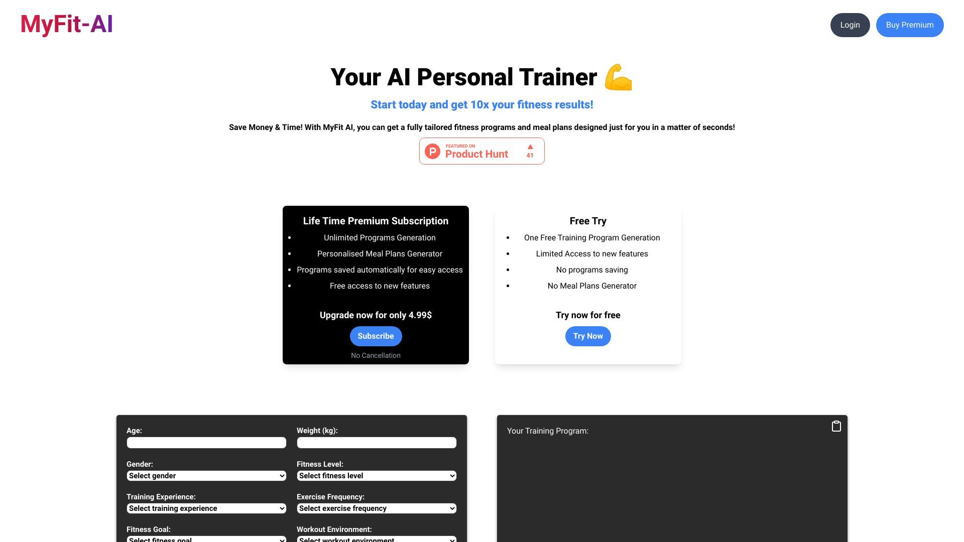 MyFit AI image
