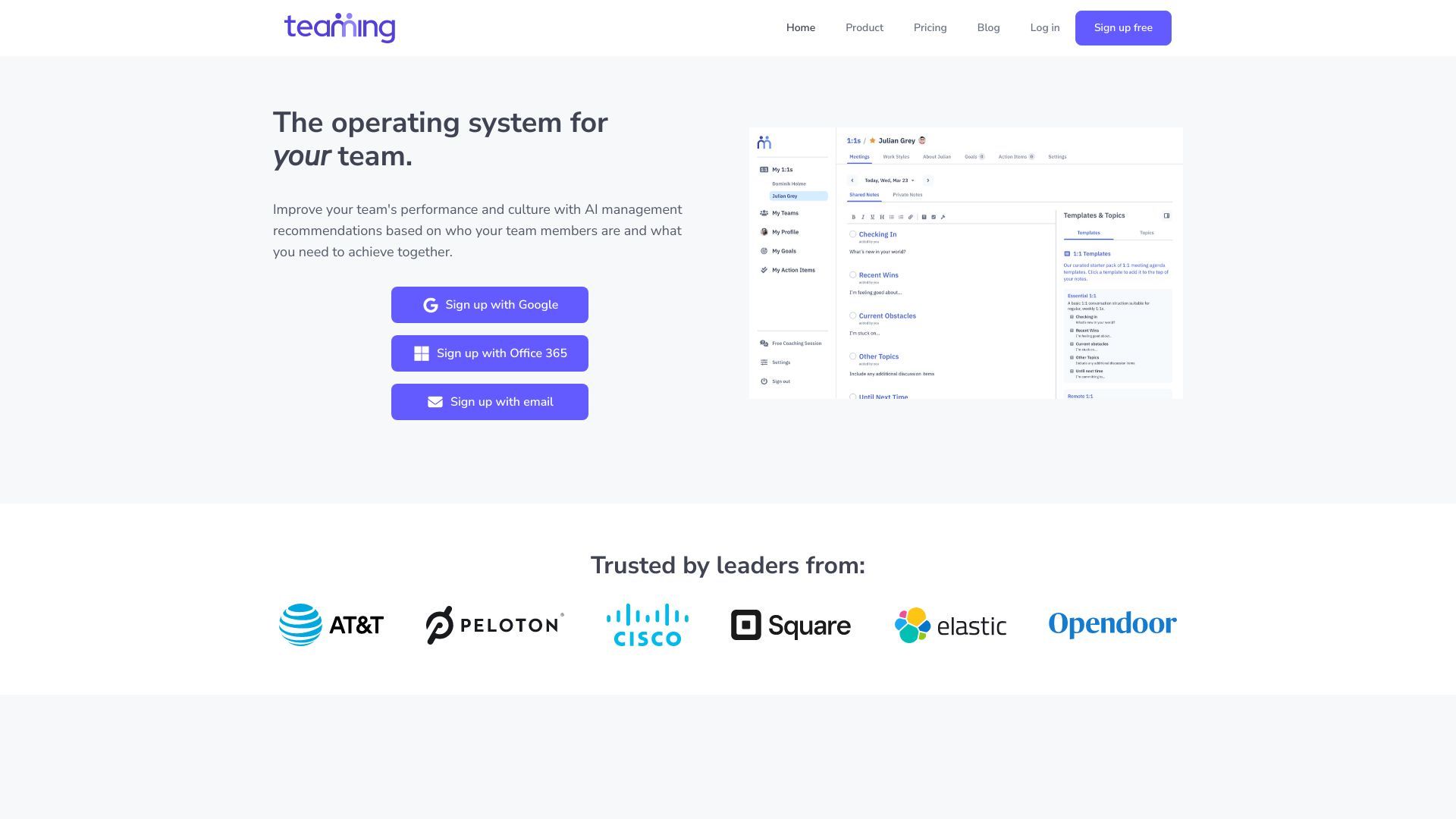 Teaming image