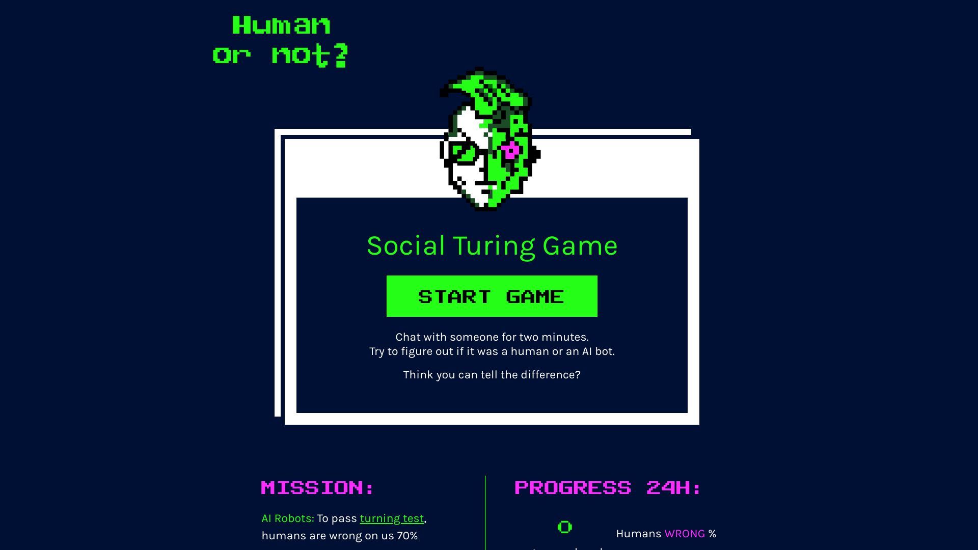 Human or Not: A Social Turing Game image