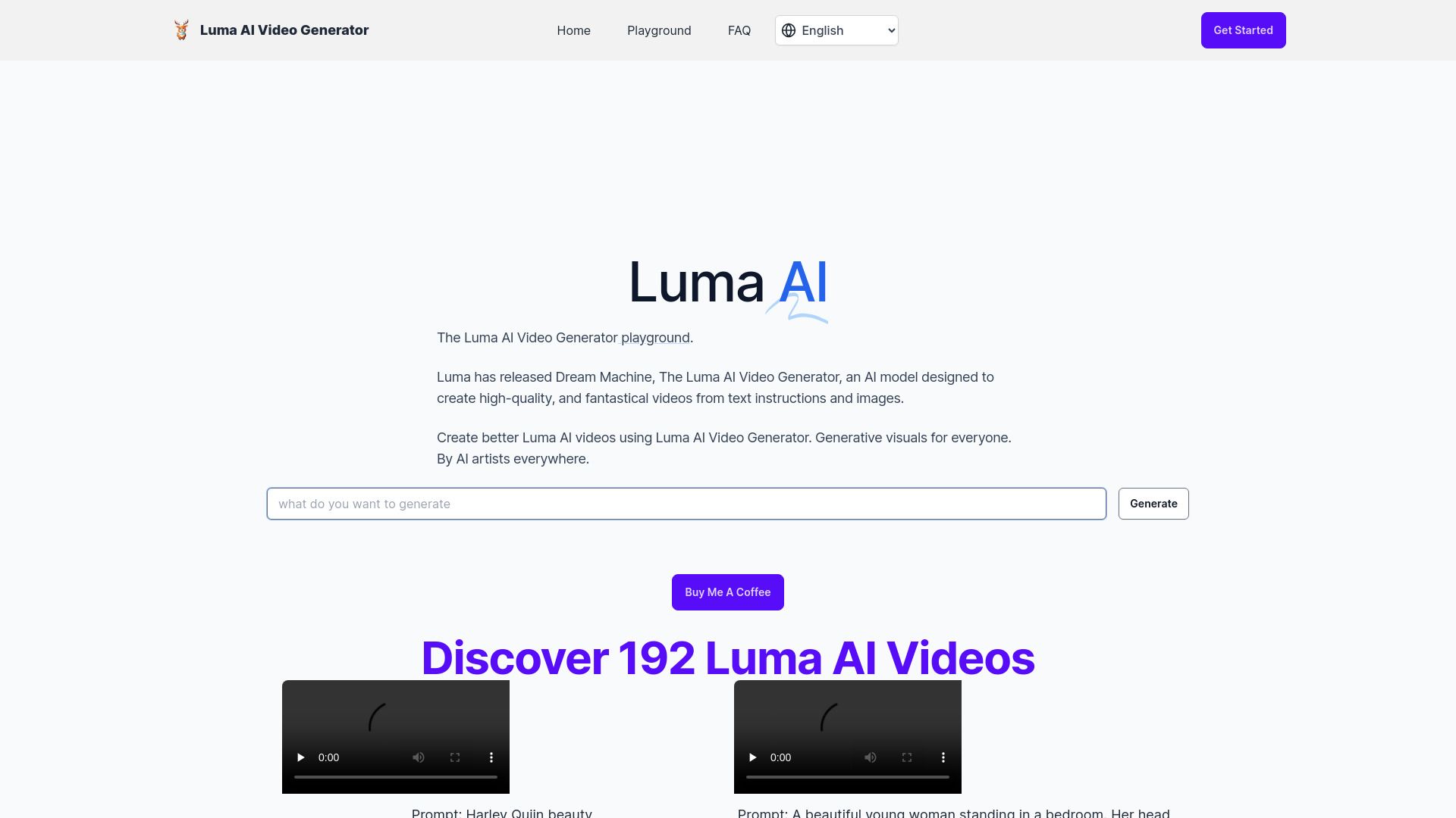 Luma AI Video Generator image