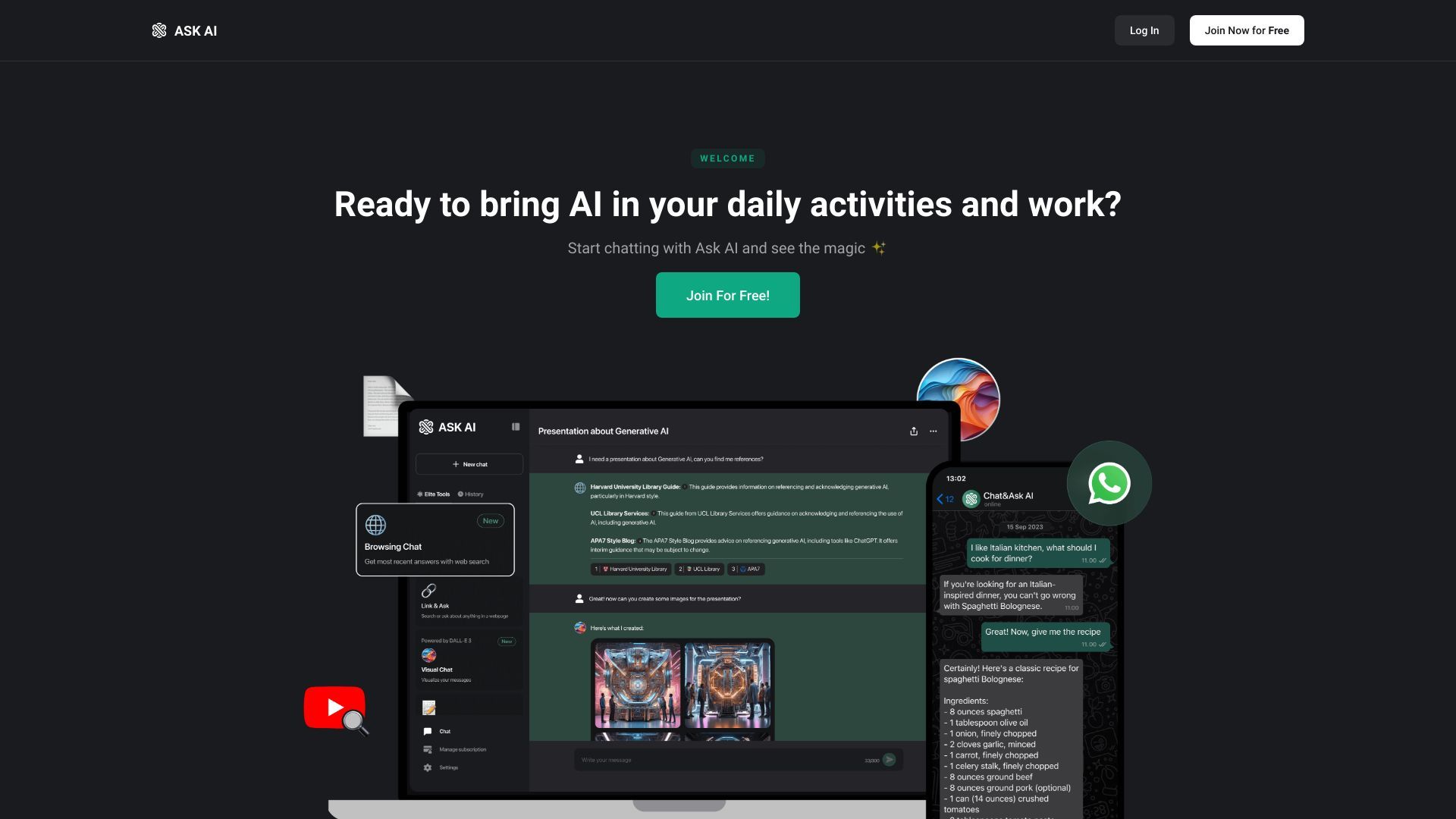 Ask AI - AI Powered Chat Bot Assistant image
