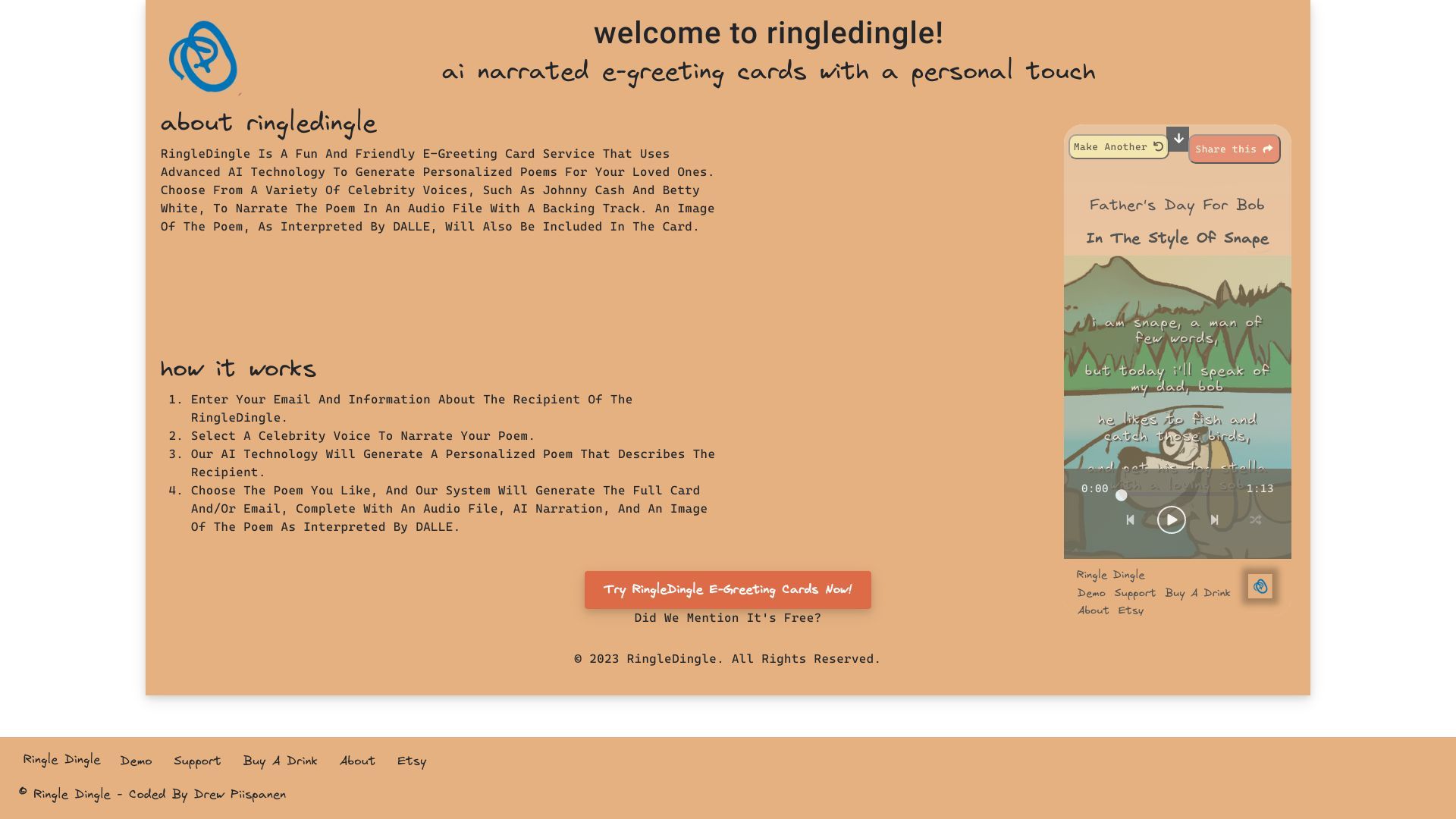RingleDingle Home image