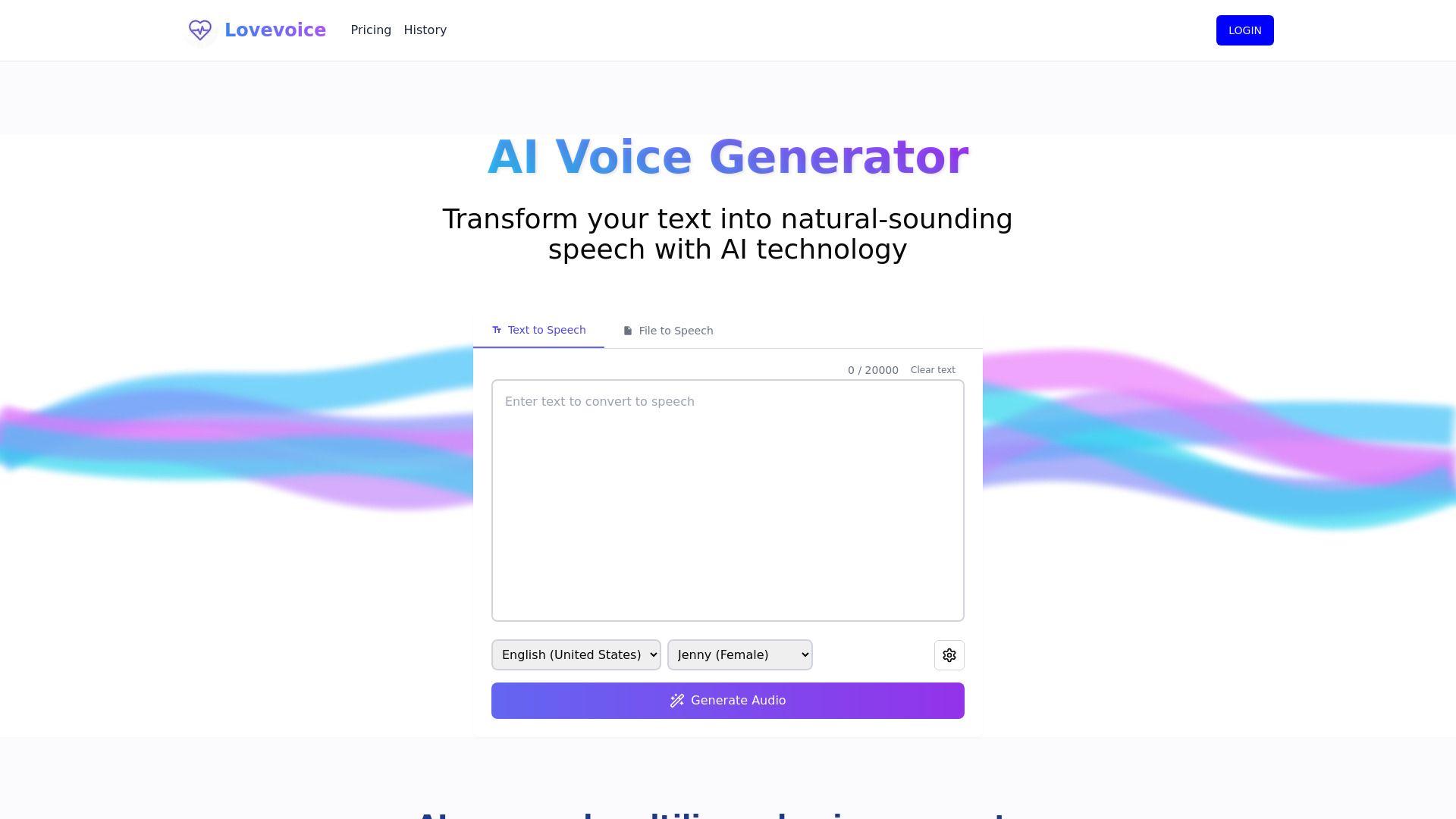 Lovevoice AI Voice Generator image