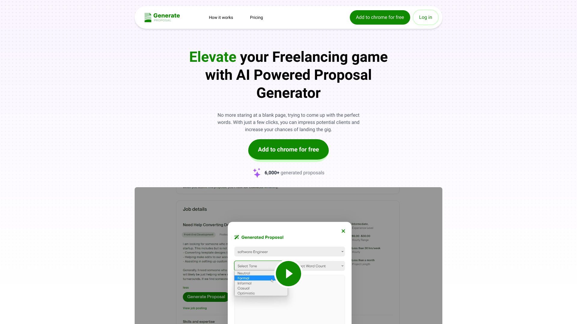 AI-Powered Proposal Generator Chrome Extension image