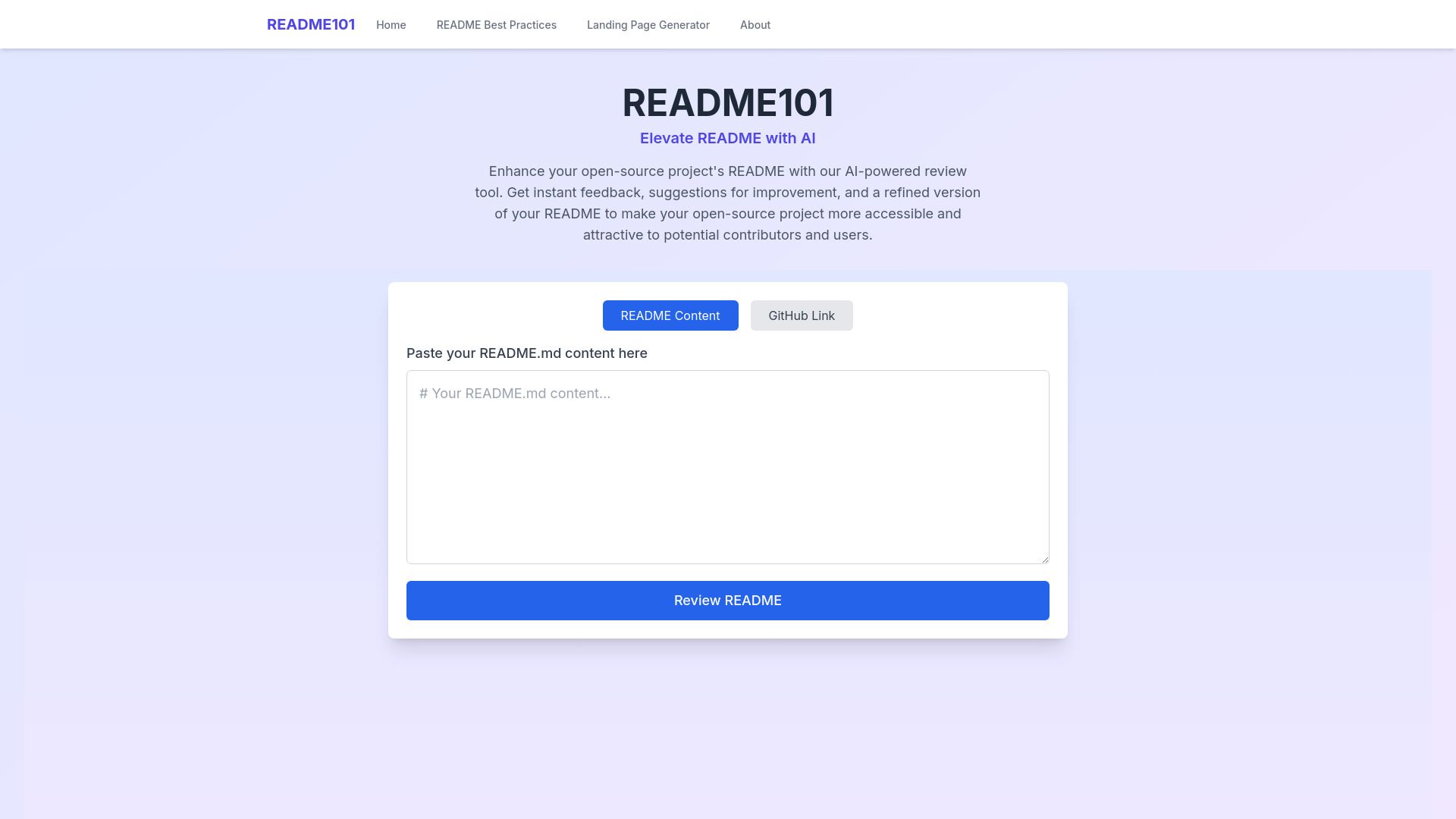 README101 - Elevate README with AI image