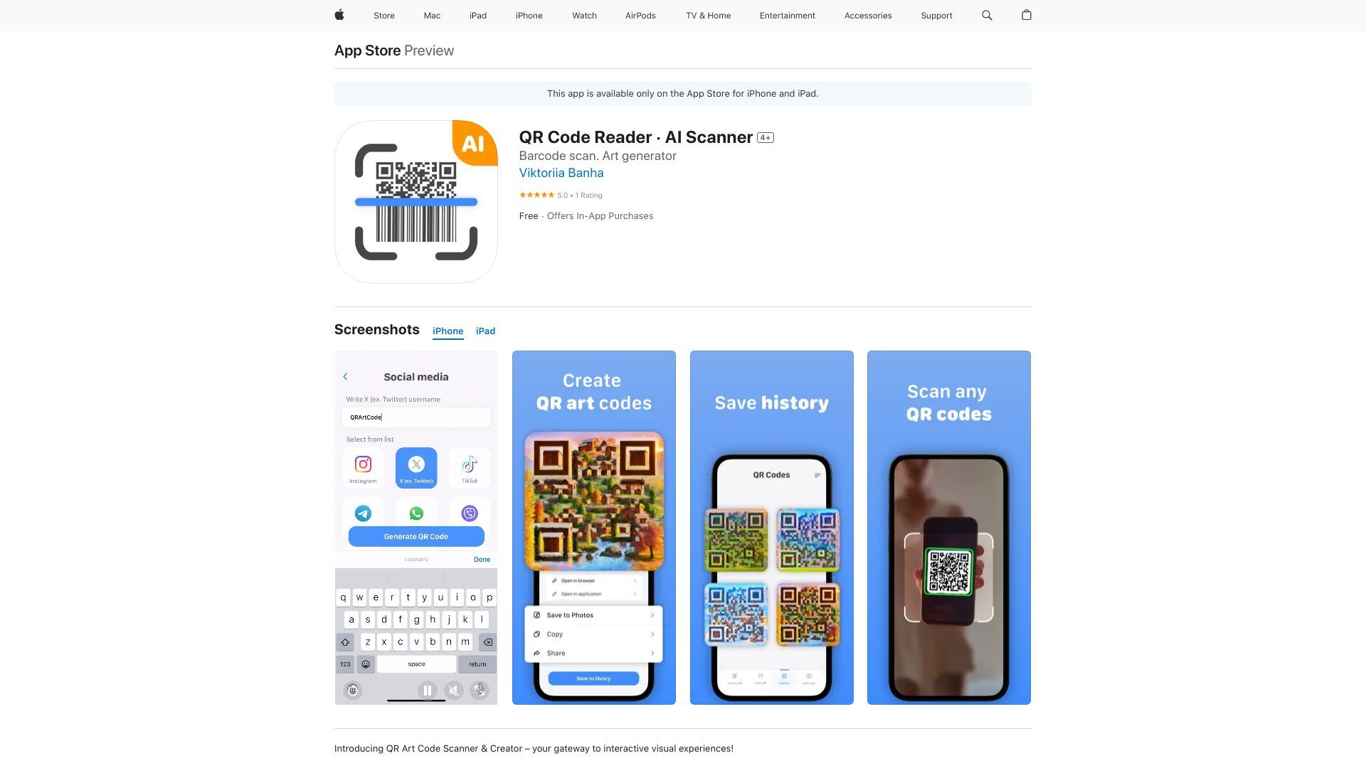 QR Code Scanner & Generator image