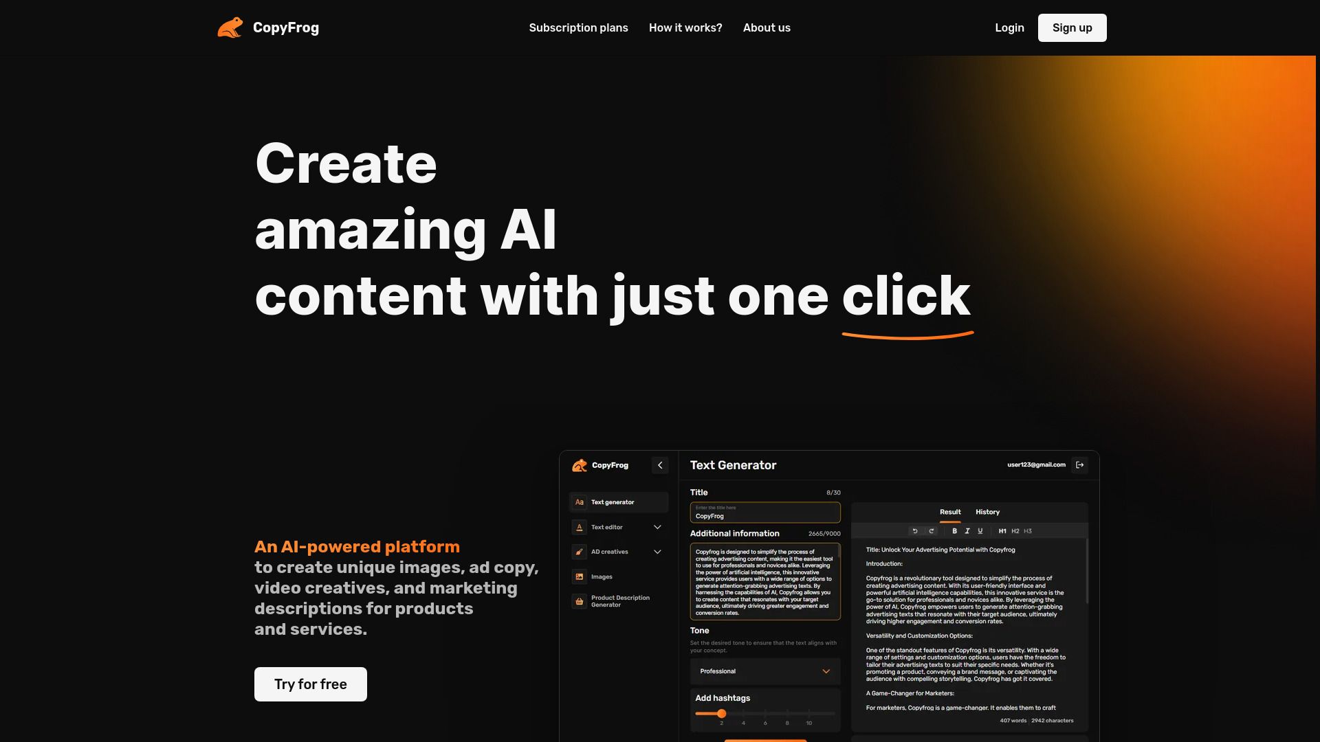 CopyFrog AI image