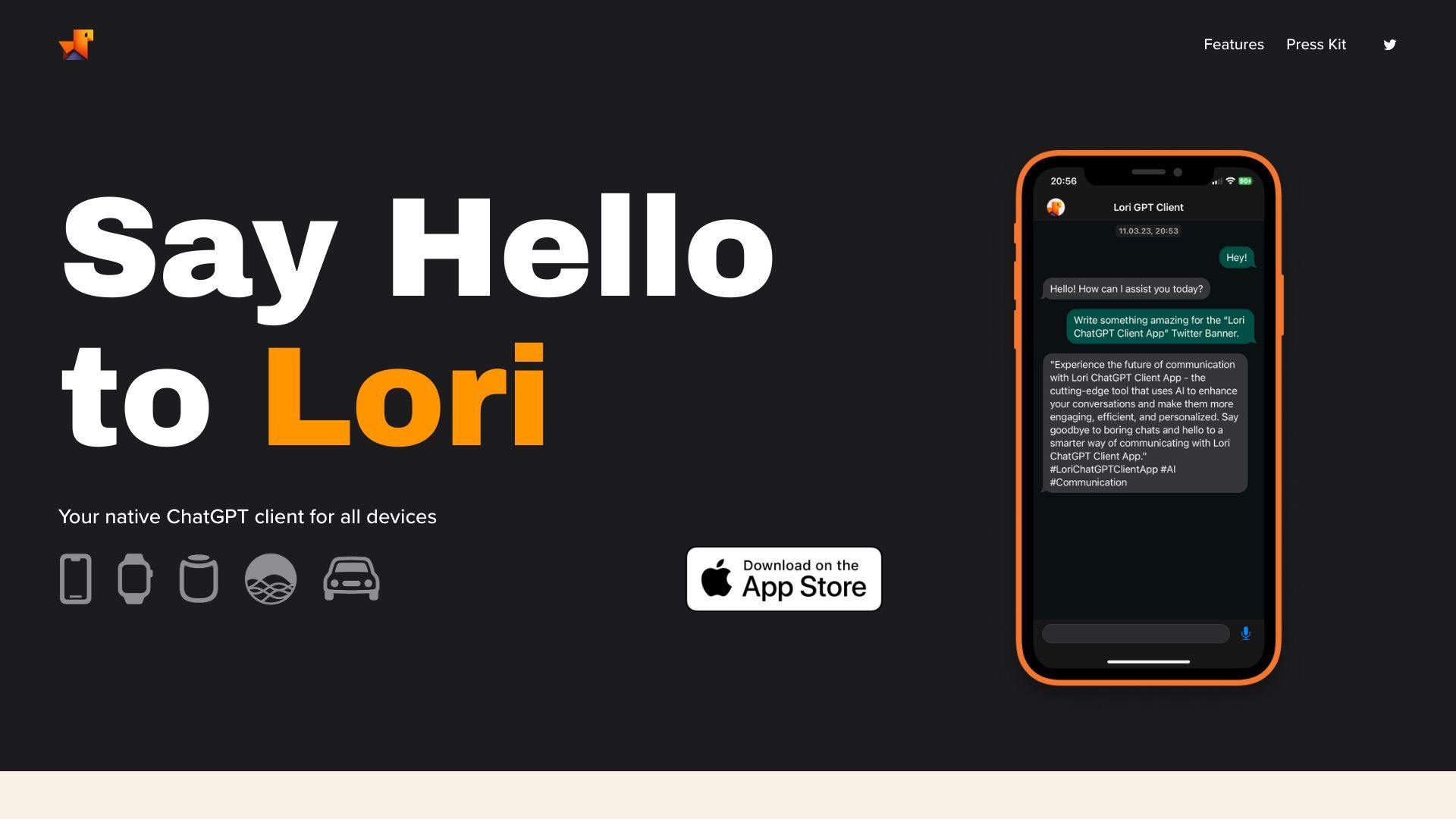 Lori GPT: Your native GPT Client for iOS image