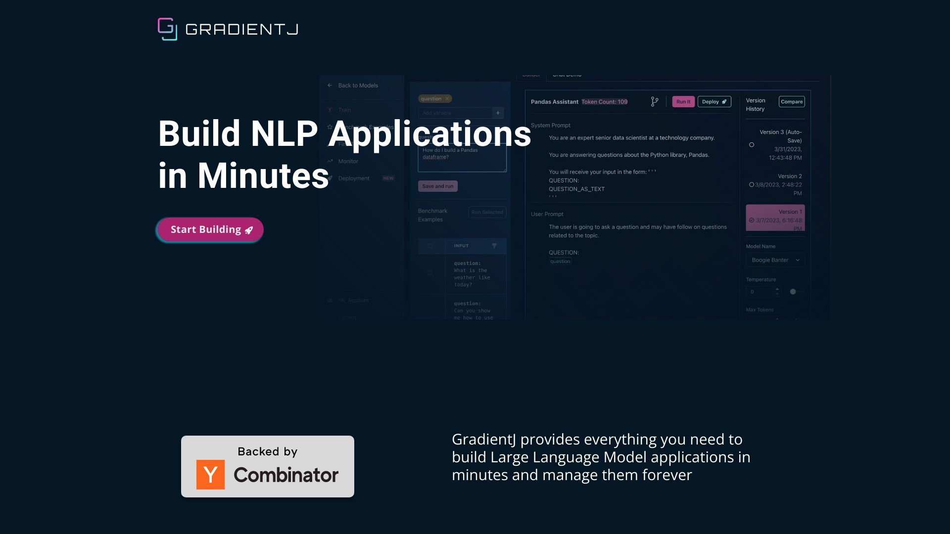 GradientJ - Build NLP Fast image