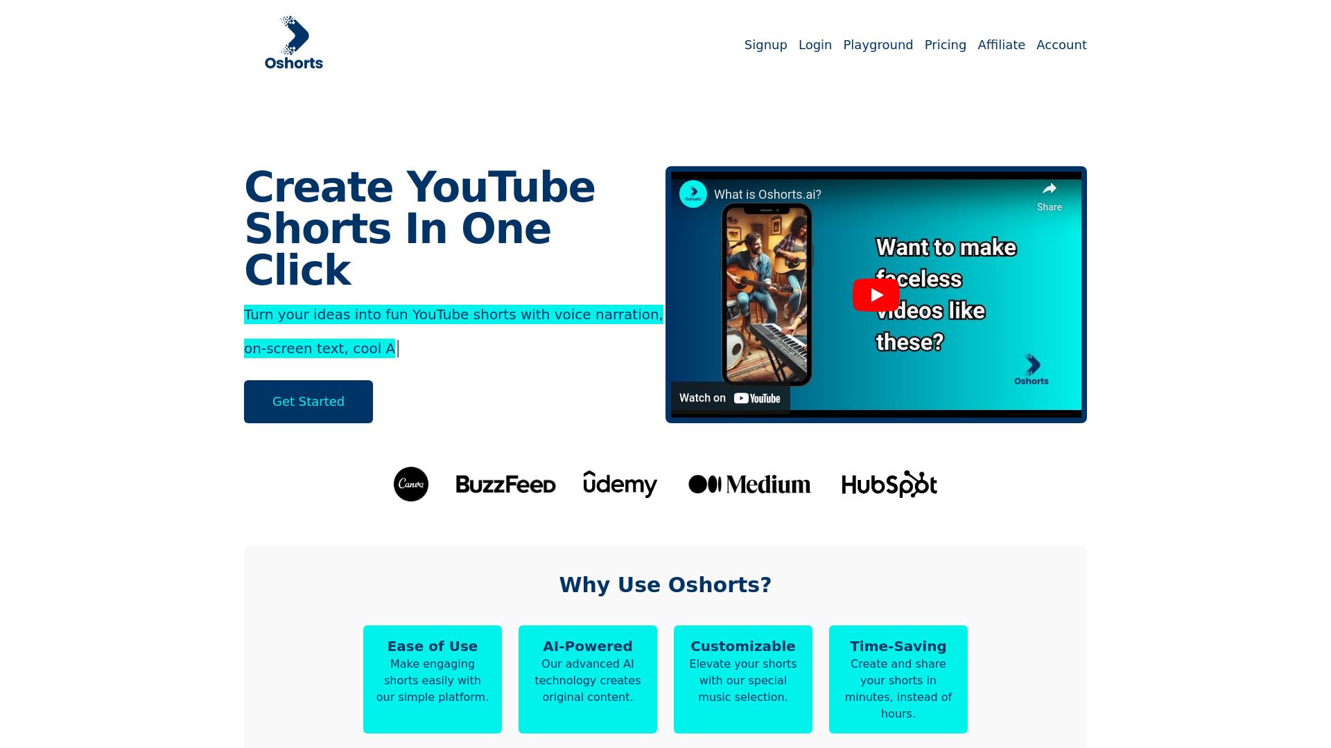 Oshorts AI Videos image