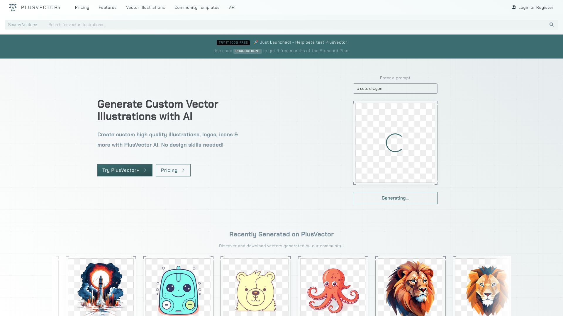 PlusVector | AI Vector Illustration Engine image