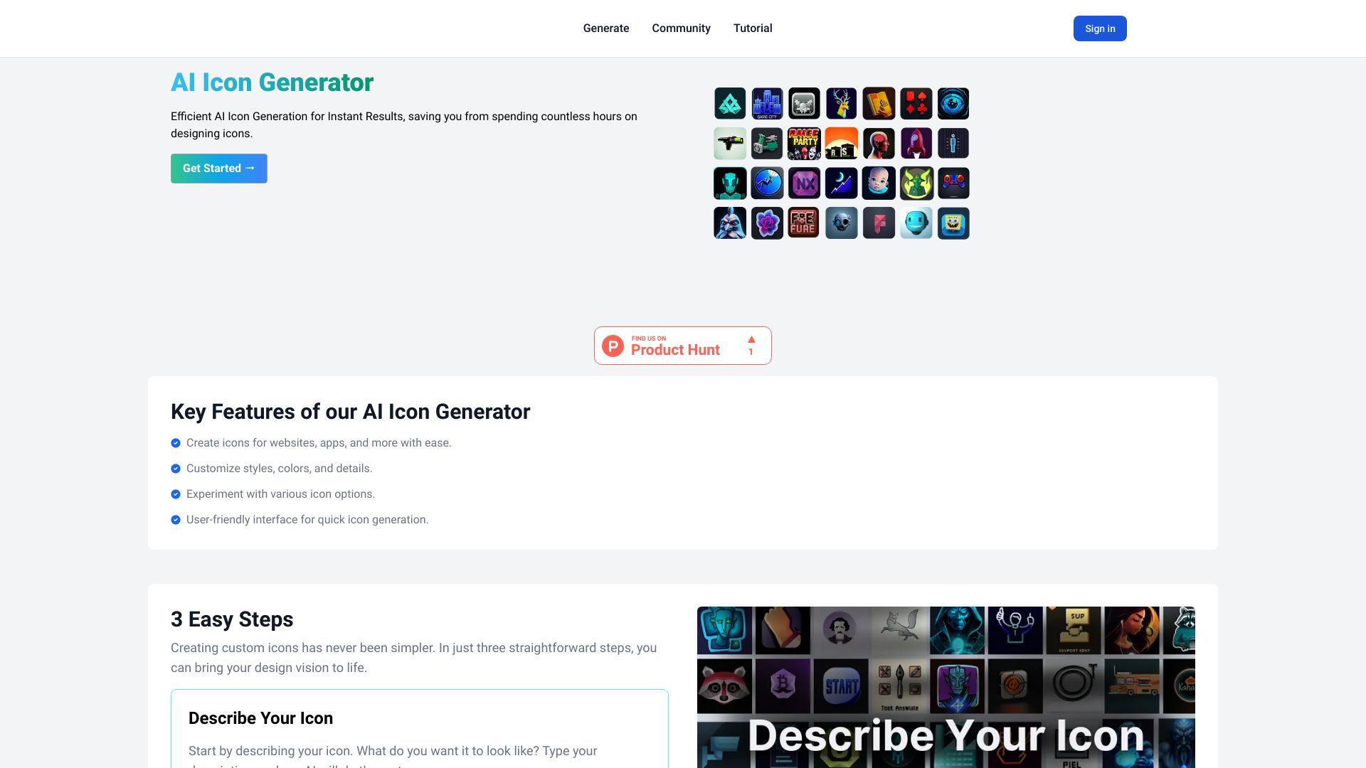 AI Icon Generator image