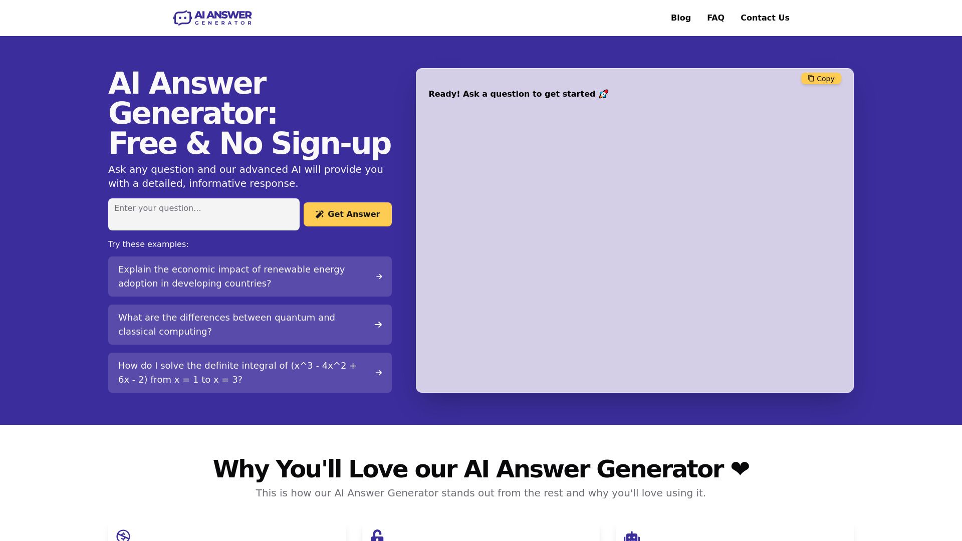 AI Answer Generator image