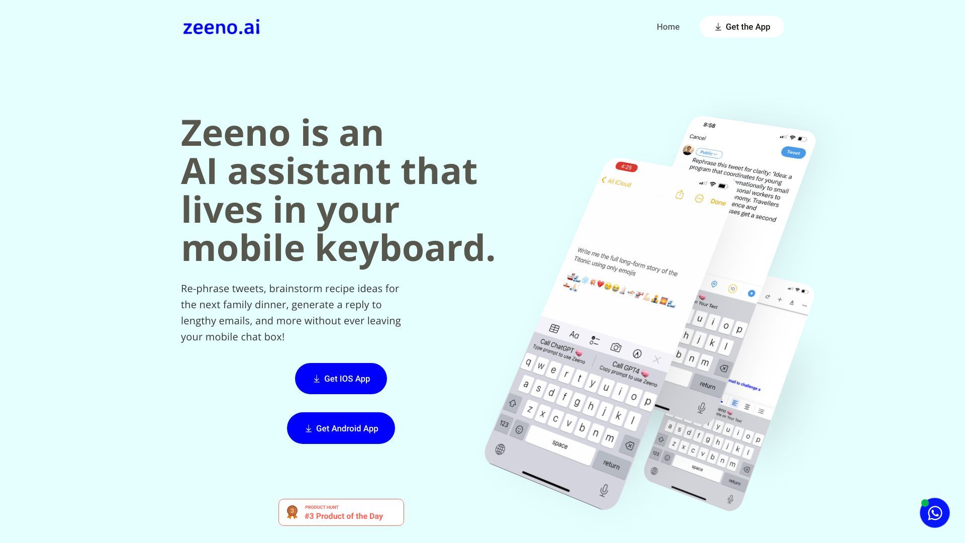 Zeeno - AI in your Keyboard image