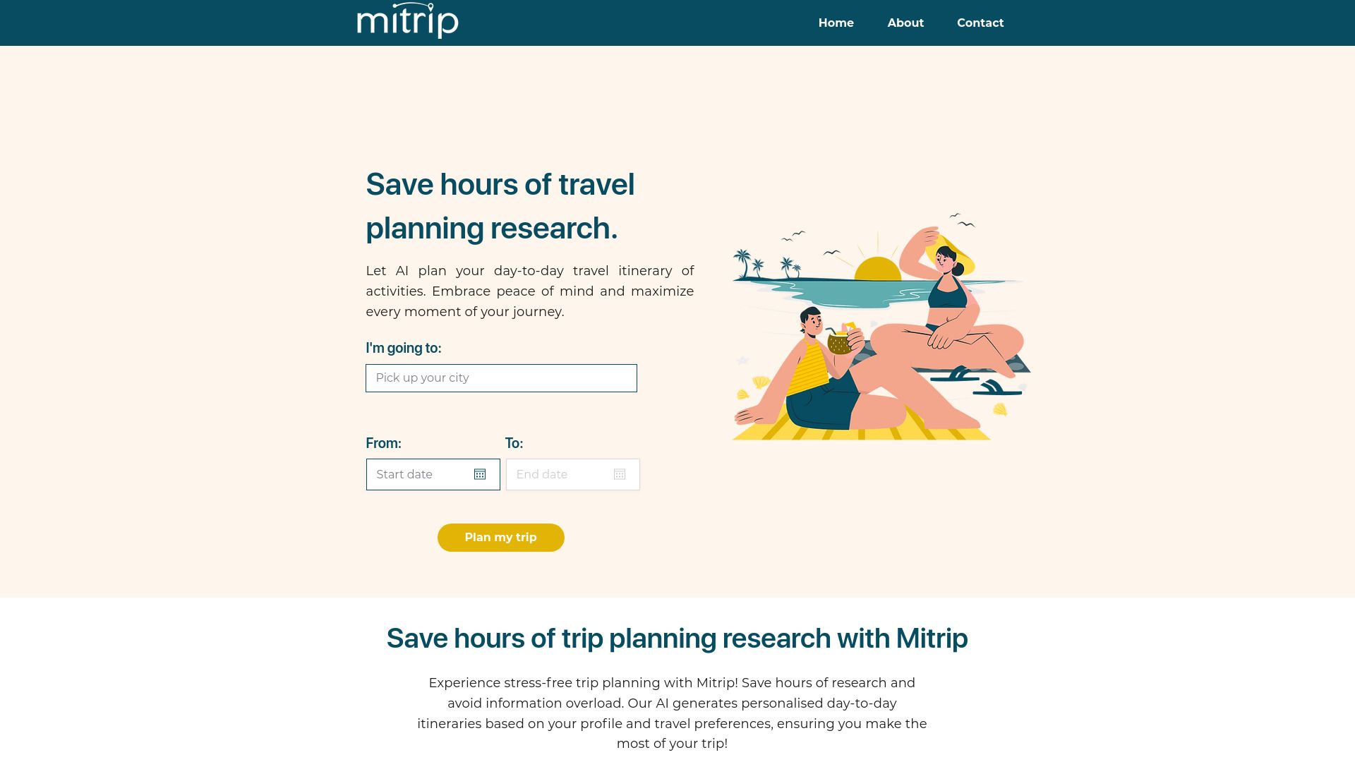 Mitrip | AI Trip Itinerary Planner image