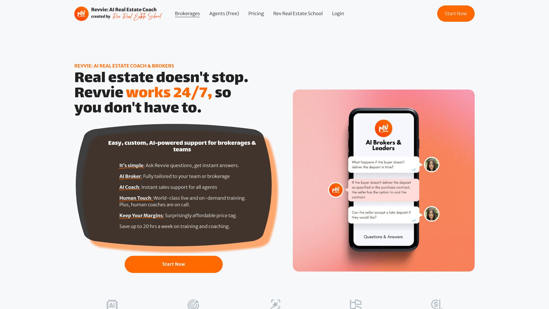 Revvie: AI Real Estate Coach & Brokers image