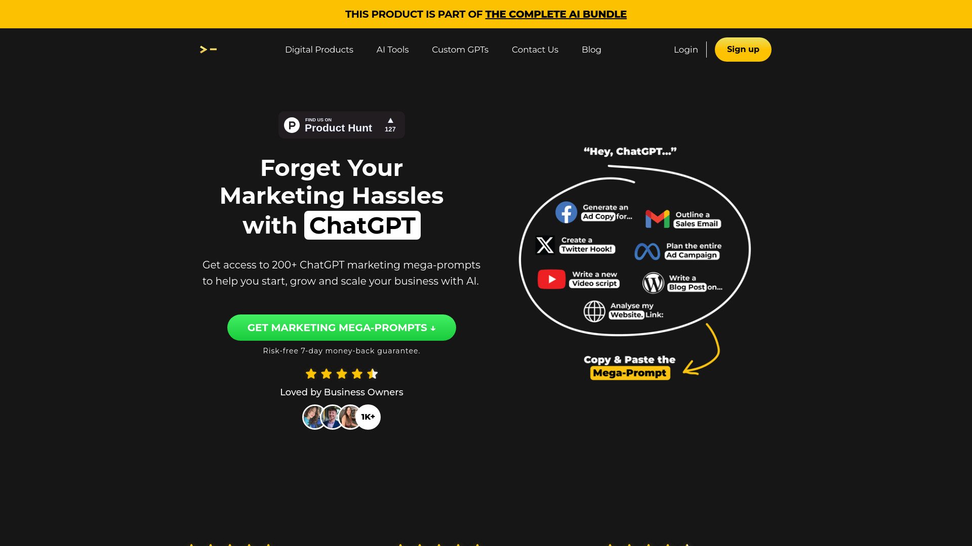 200+ ChatGPT Mega-Prompts for Marketing image