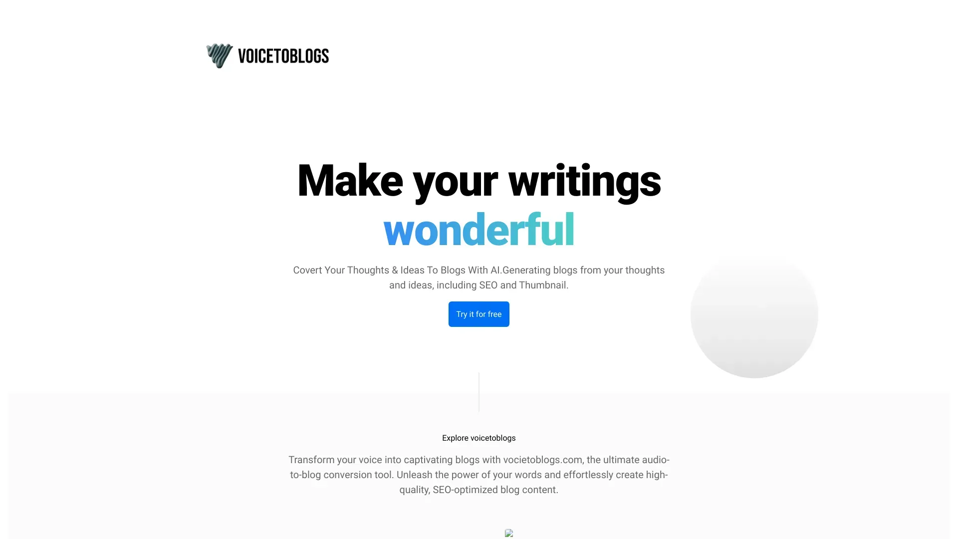 VoiceToBlogs image