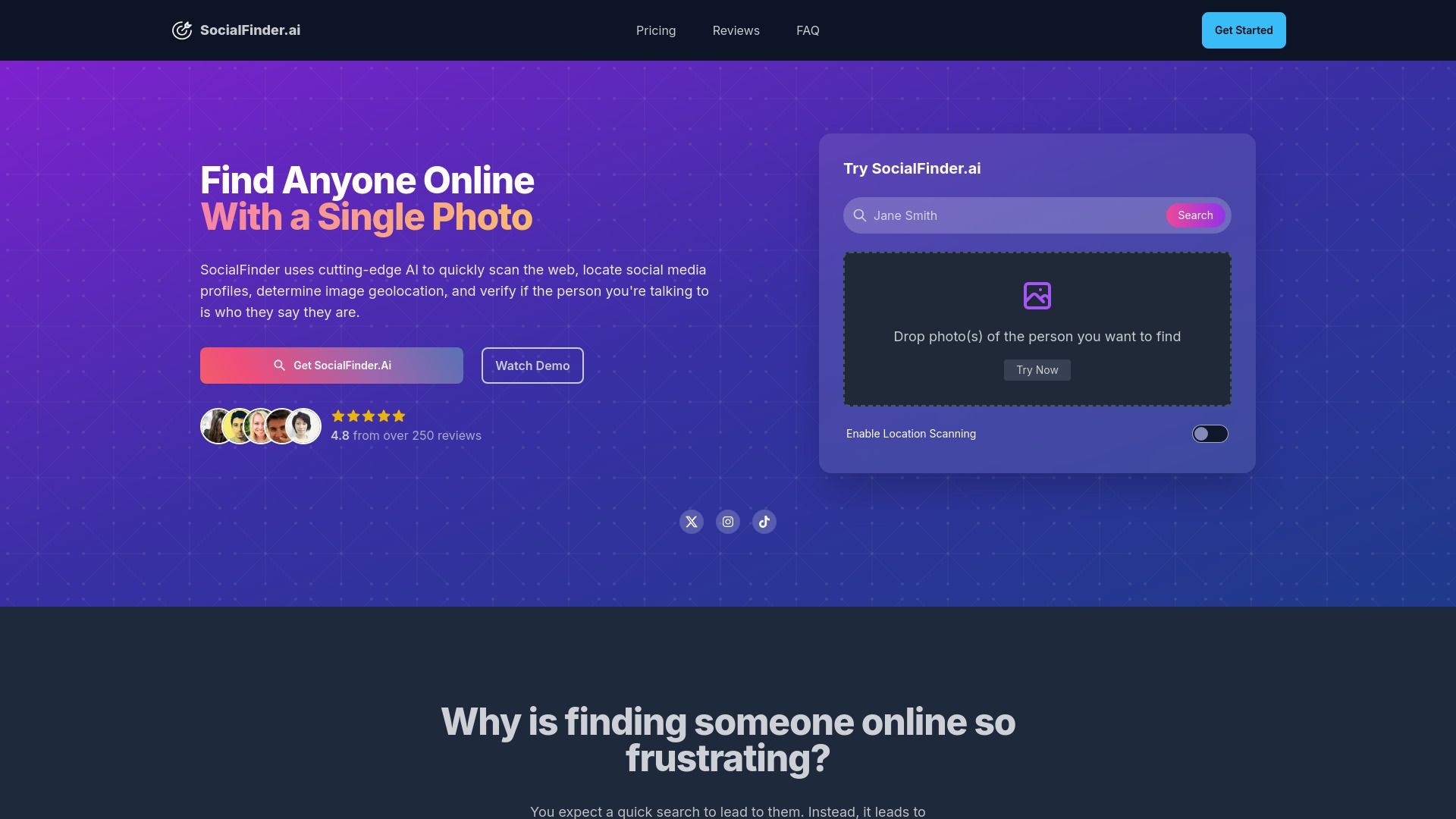 SocialFinder.ai image