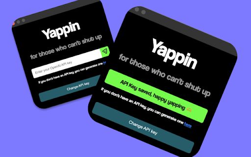 Yapping Chrome Extension image