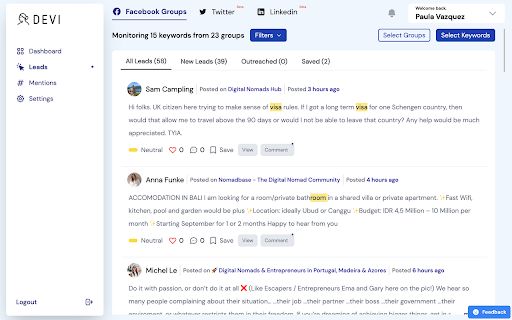 Devi AI Lead Generation Assistant image